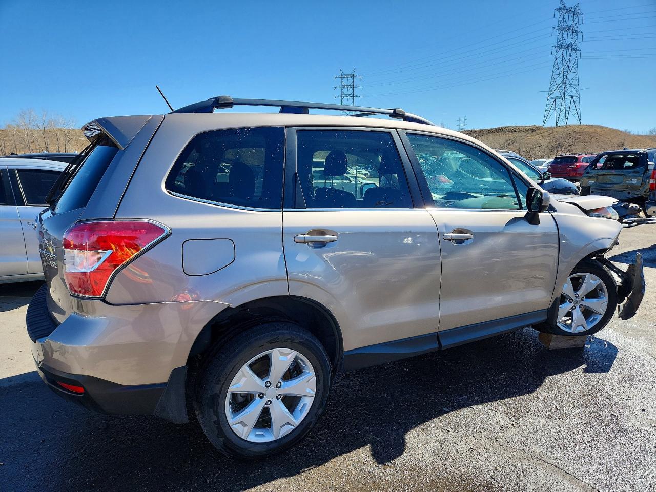 2015 Subaru Forester 2.5i Limited Tan vin: JF2SJARC9FH441369