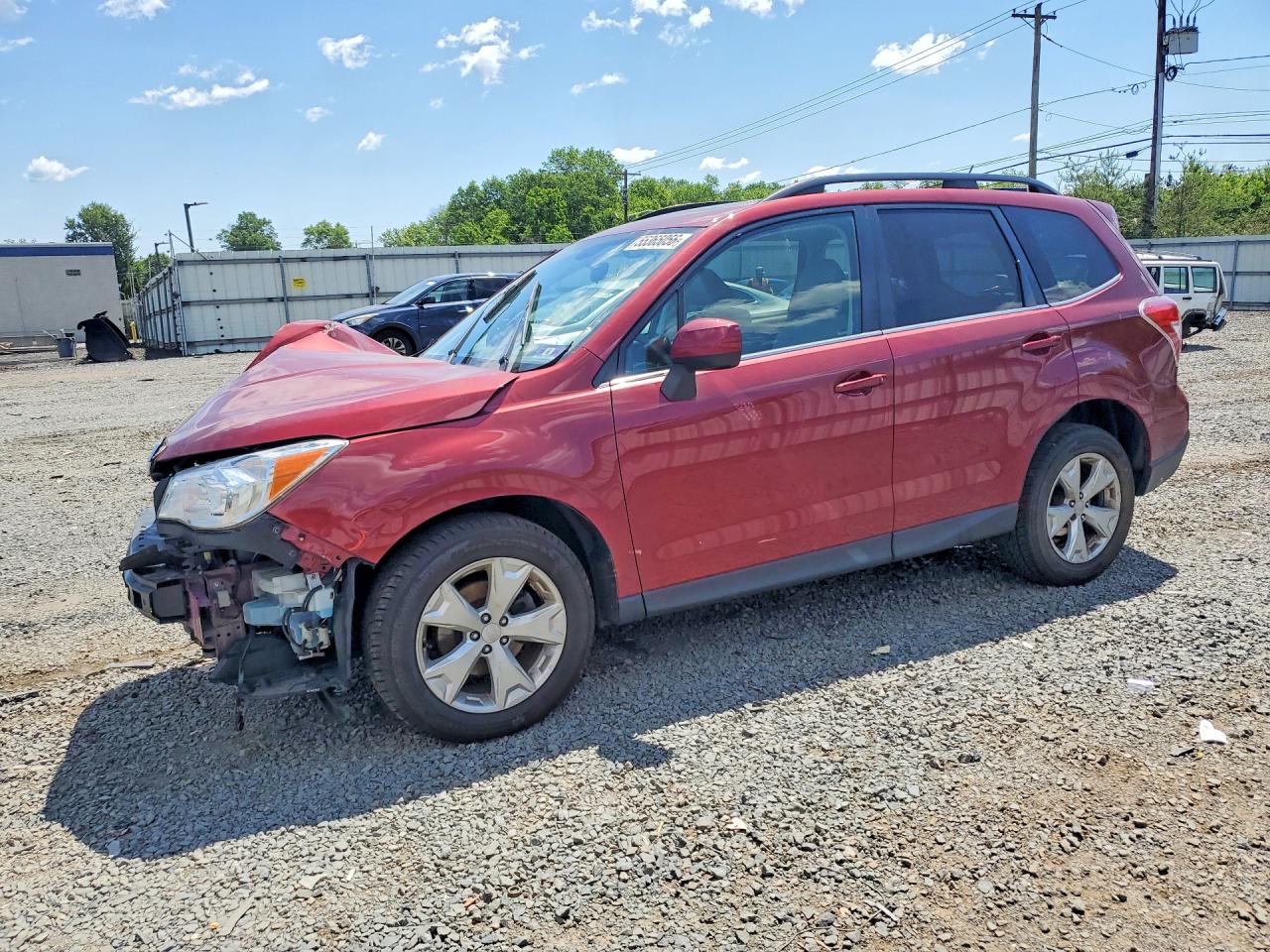 2015 Subaru Forester 2.5i Limited Бордовый vin: JF2SJARC9FH496582