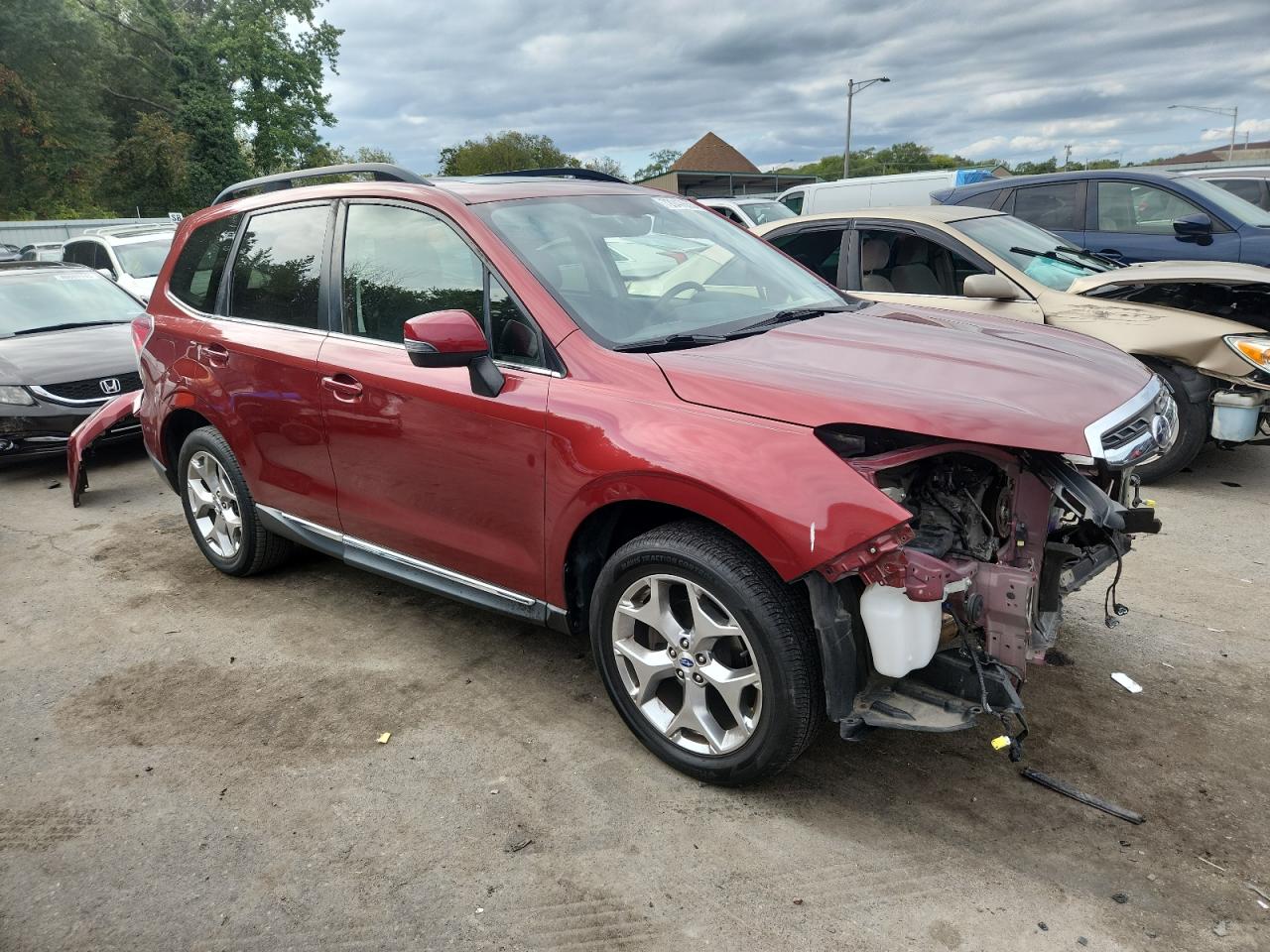 2017 Subaru Forester 2.5i Touring Red vin: JF2SJATC6HH506030