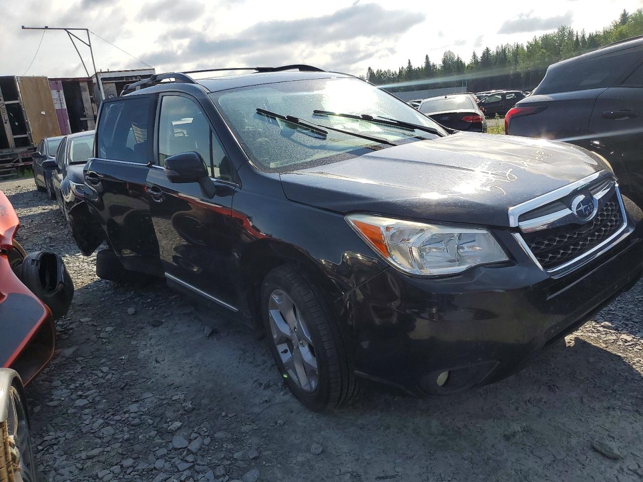 2015 Subaru Forester 2.5i Touring Black vin: JF2SJAUC0FH420630