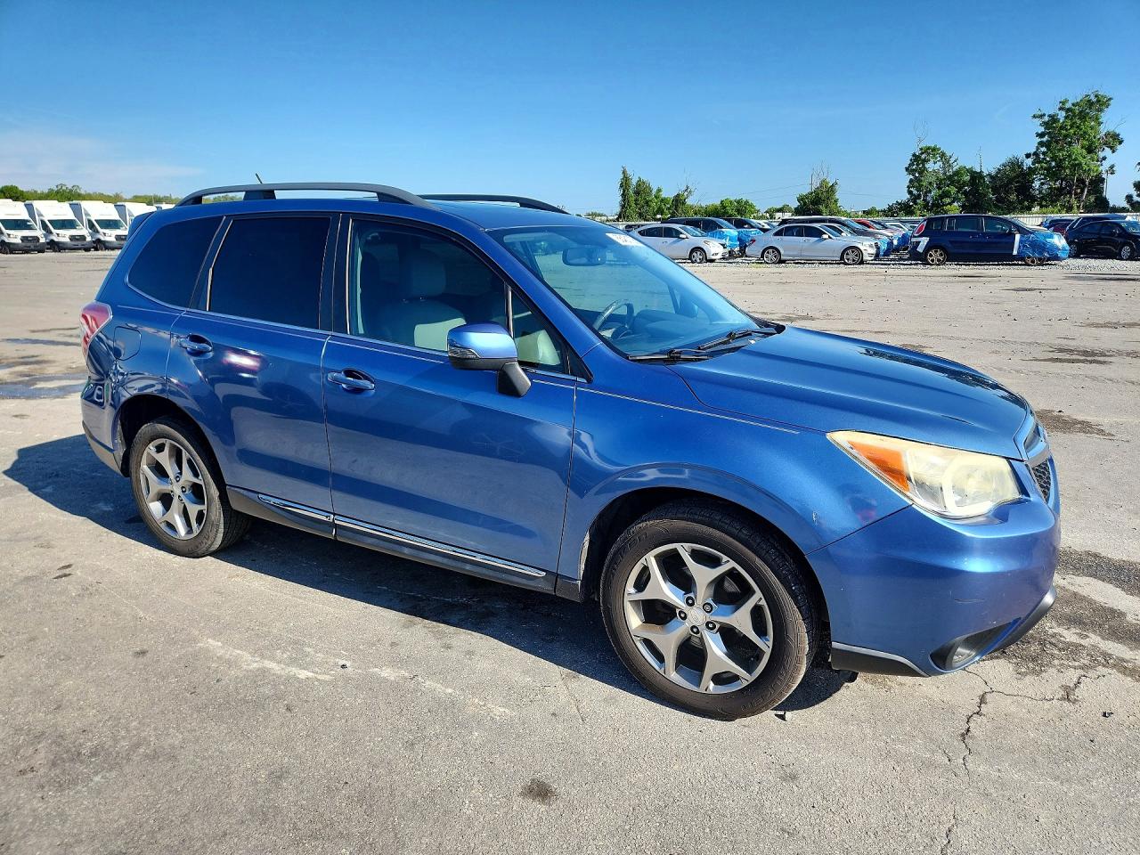 2015 Subaru Forester 2.5i Touring Blue vin: JF2SJAUC0FH576165