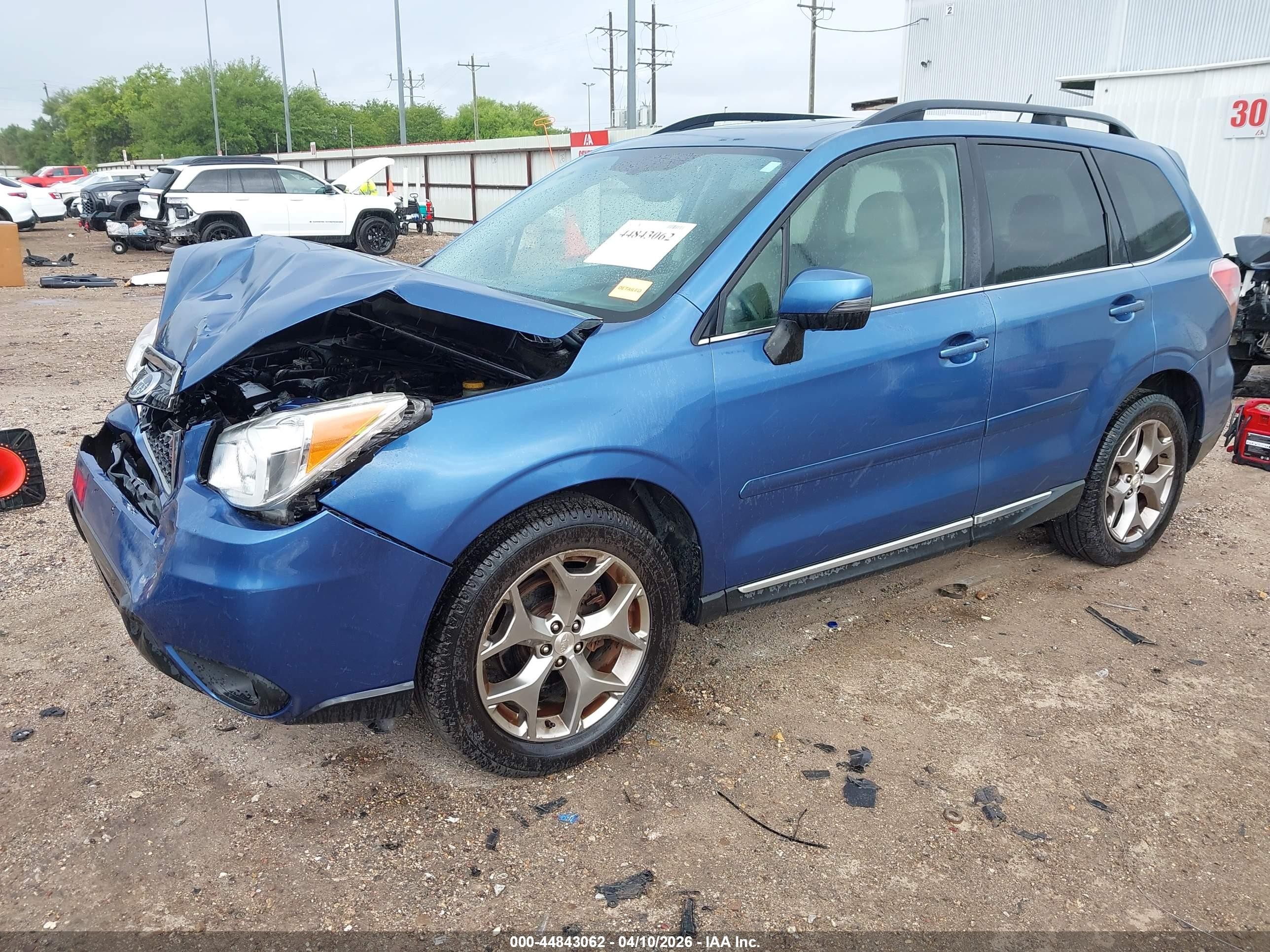 2015 Subaru Forester 2.5i Touring Blue vin: JF2SJAUC2FH494082