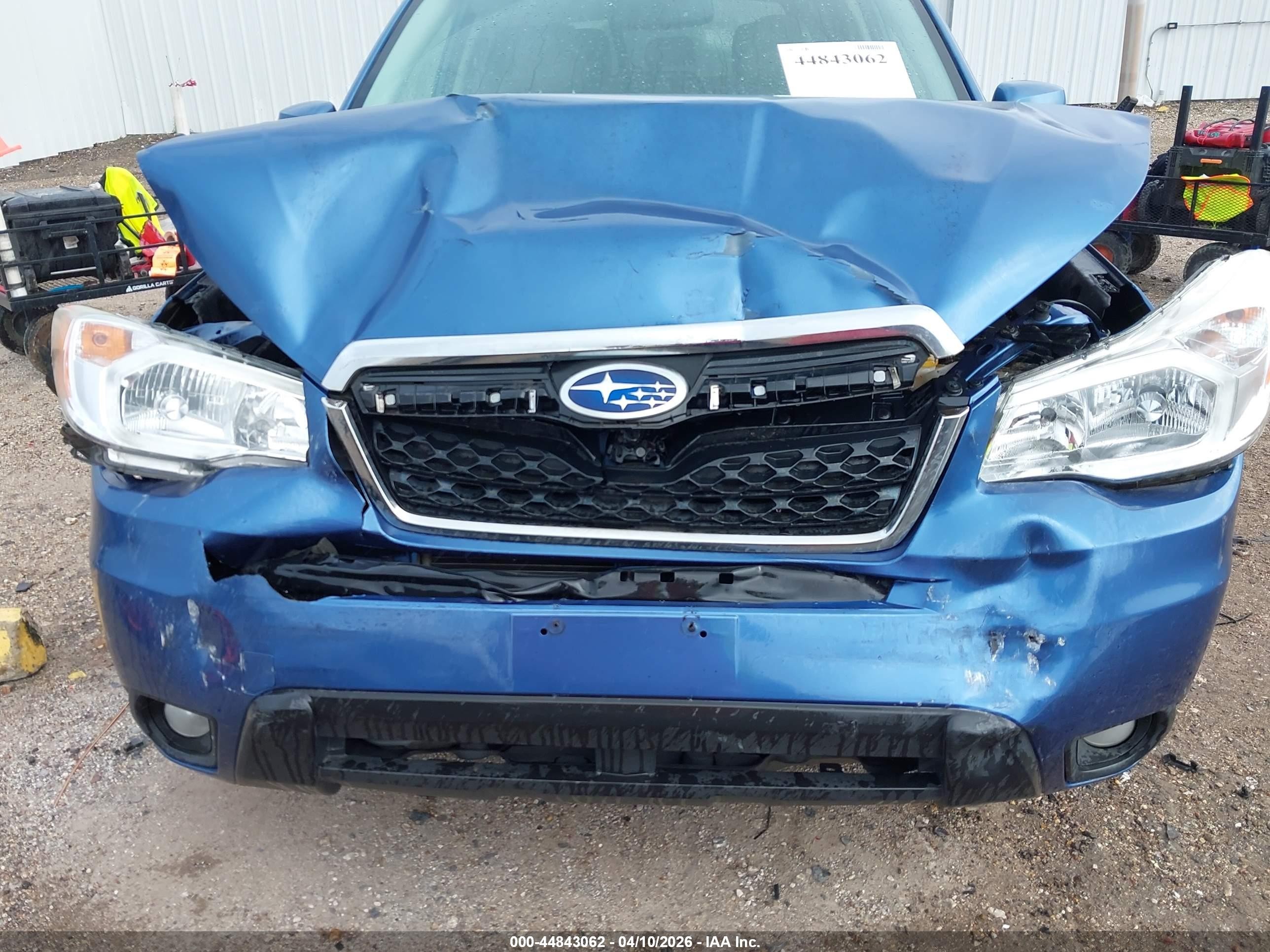 2015 Subaru Forester 2.5i Touring Blue vin: JF2SJAUC2FH494082
