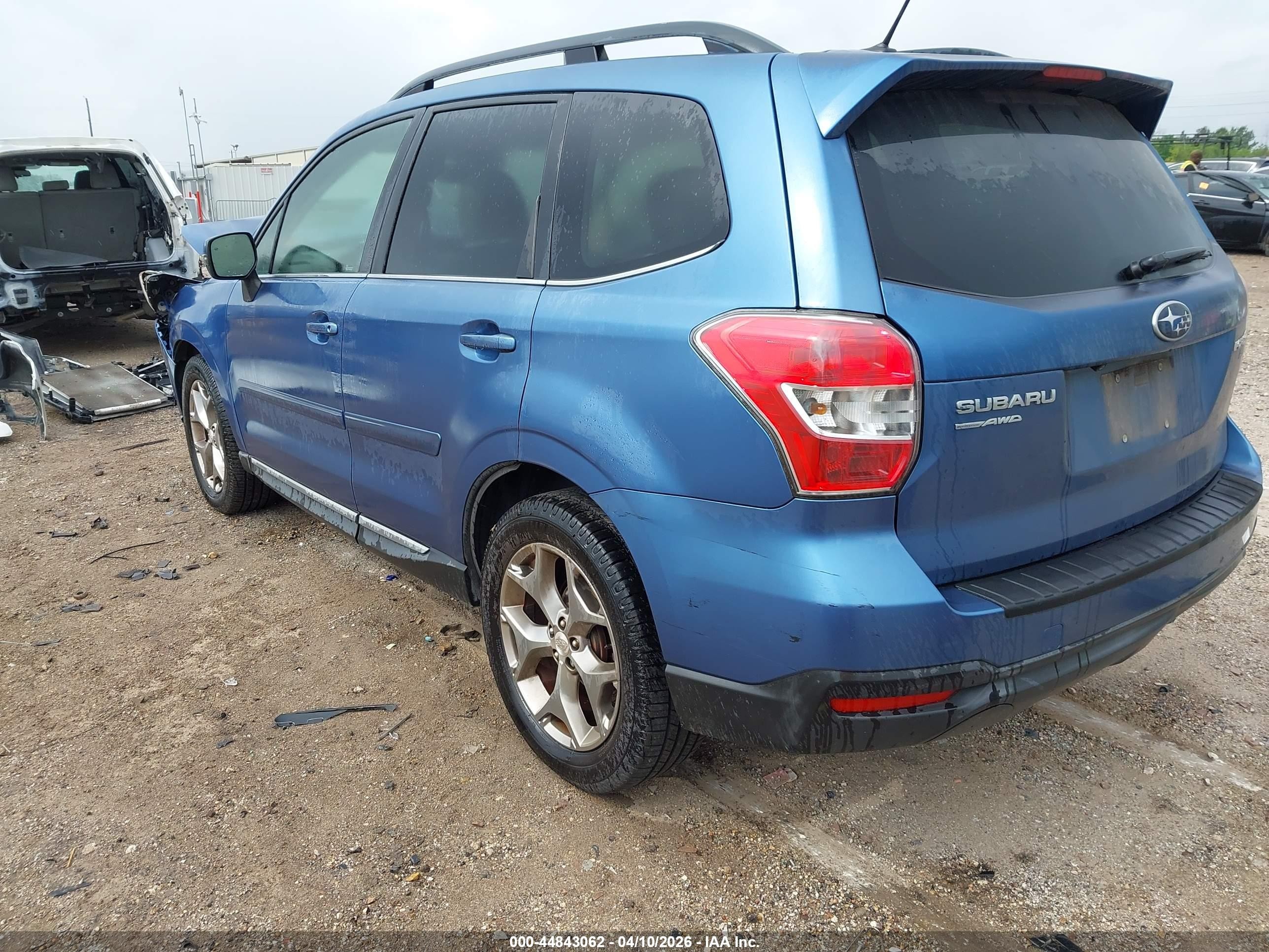 2015 Subaru Forester 2.5i Touring Blue vin: JF2SJAUC2FH494082