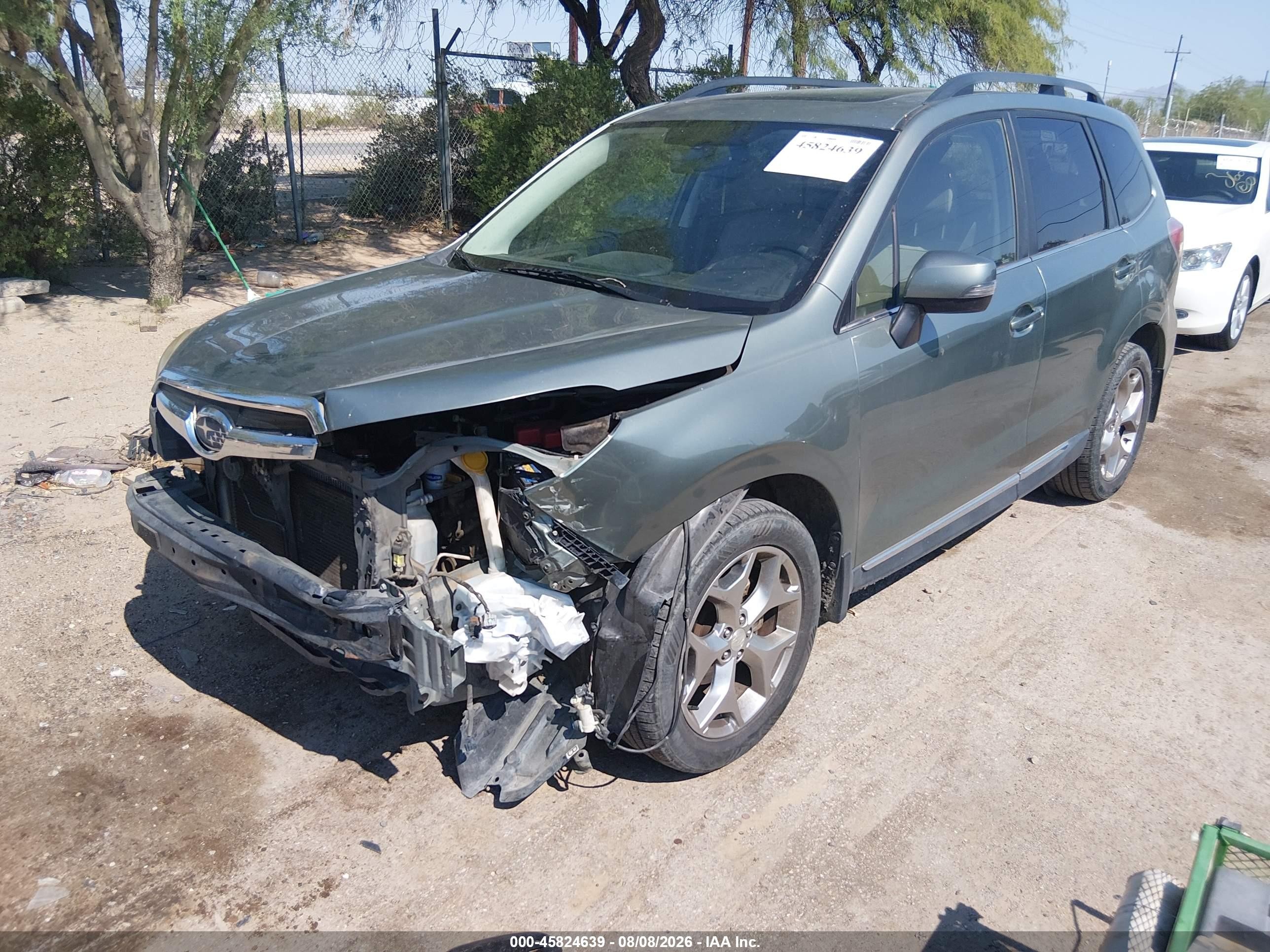 2015 Subaru Forester 2.5i Touring Green vin: JF2SJAUC3FH425465