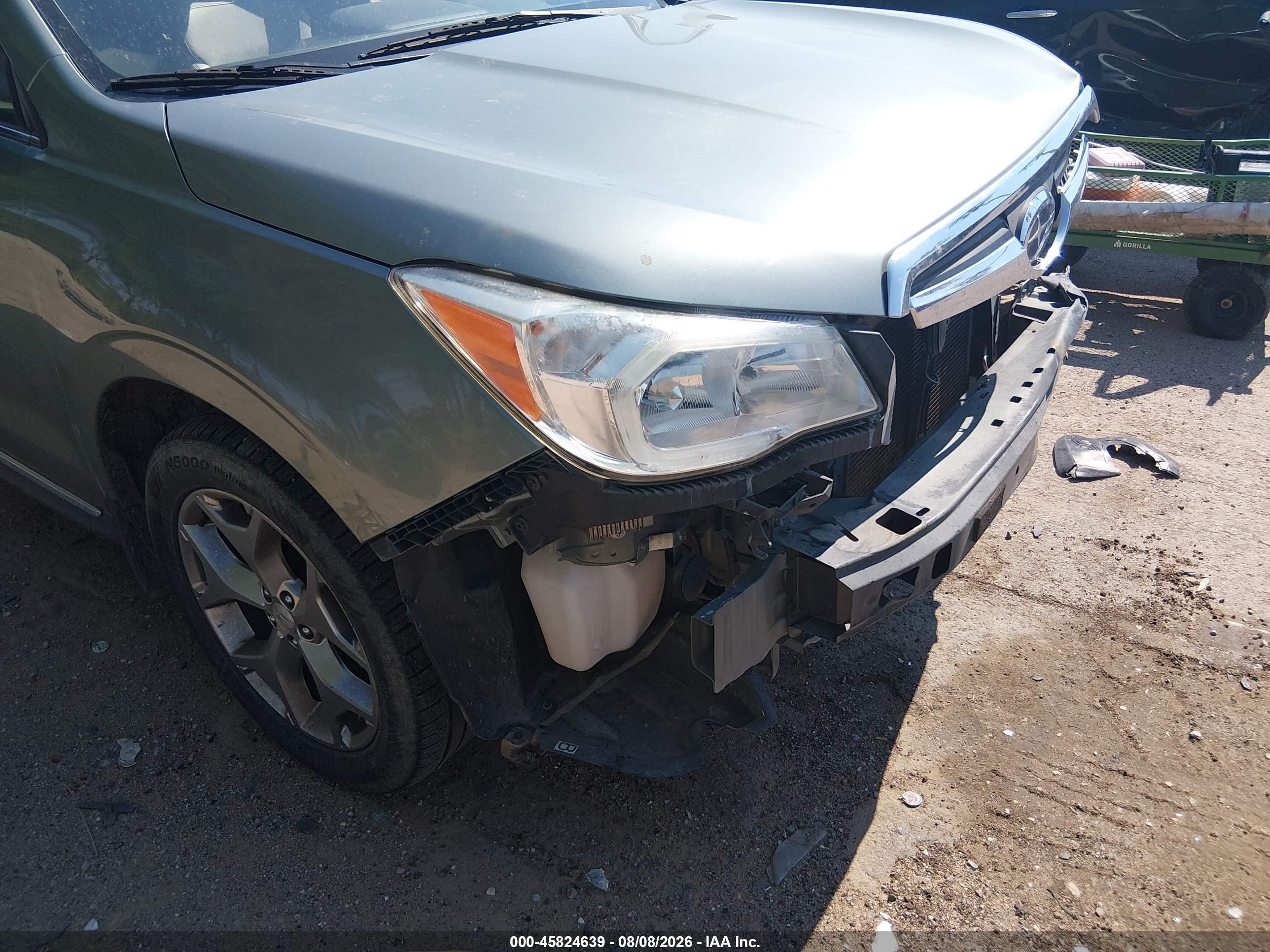 2015 Subaru Forester 2.5i Touring Green vin: JF2SJAUC3FH425465