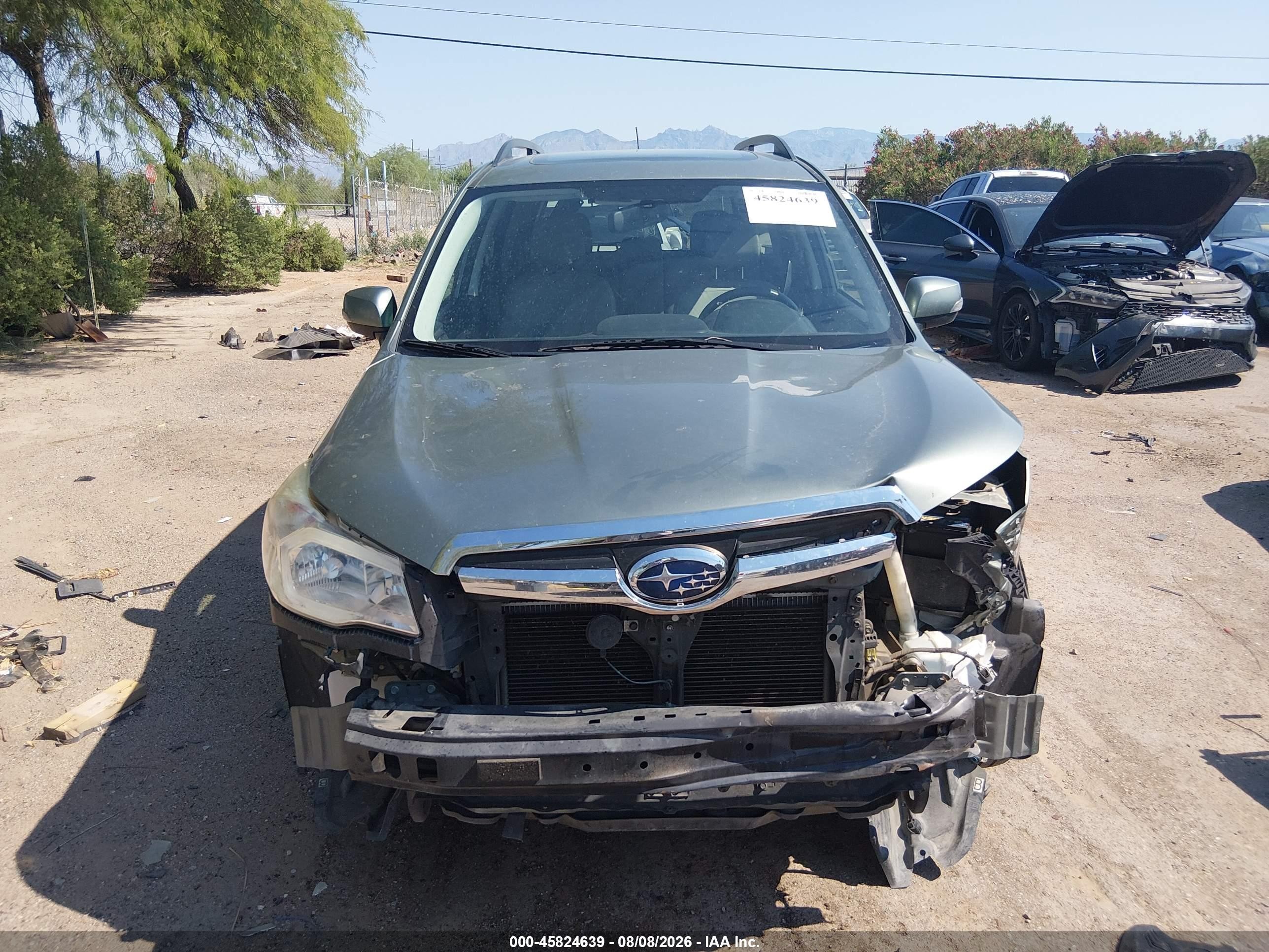 2015 Subaru Forester 2.5i Touring Green vin: JF2SJAUC3FH425465