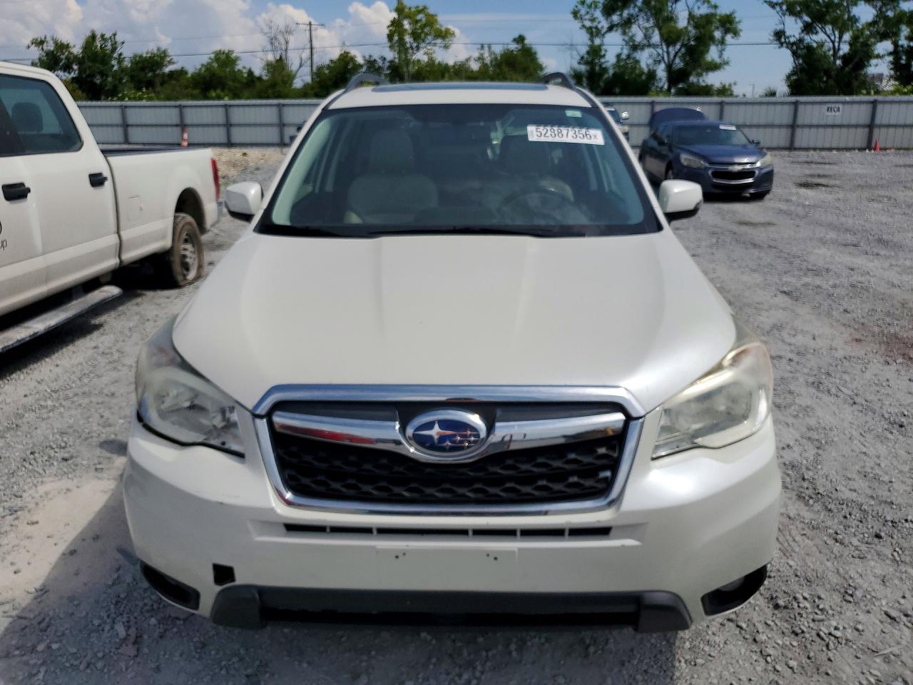 2015 Subaru Forester 2.5i Touring White vin: JF2SJAUC3FH457025