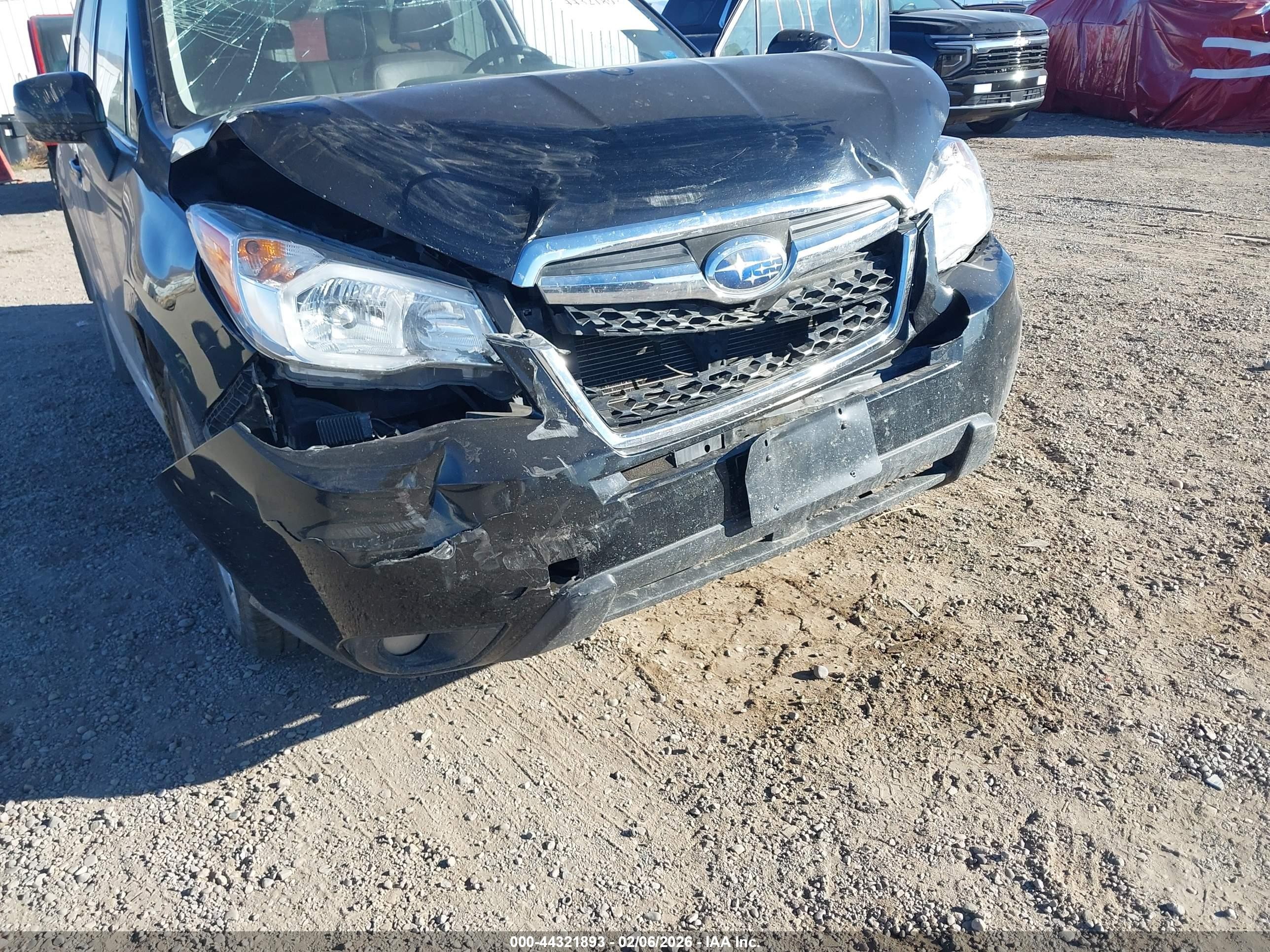 2015 Subaru Forester 2.5i Touring Black vin: JF2SJAUC3FH578847