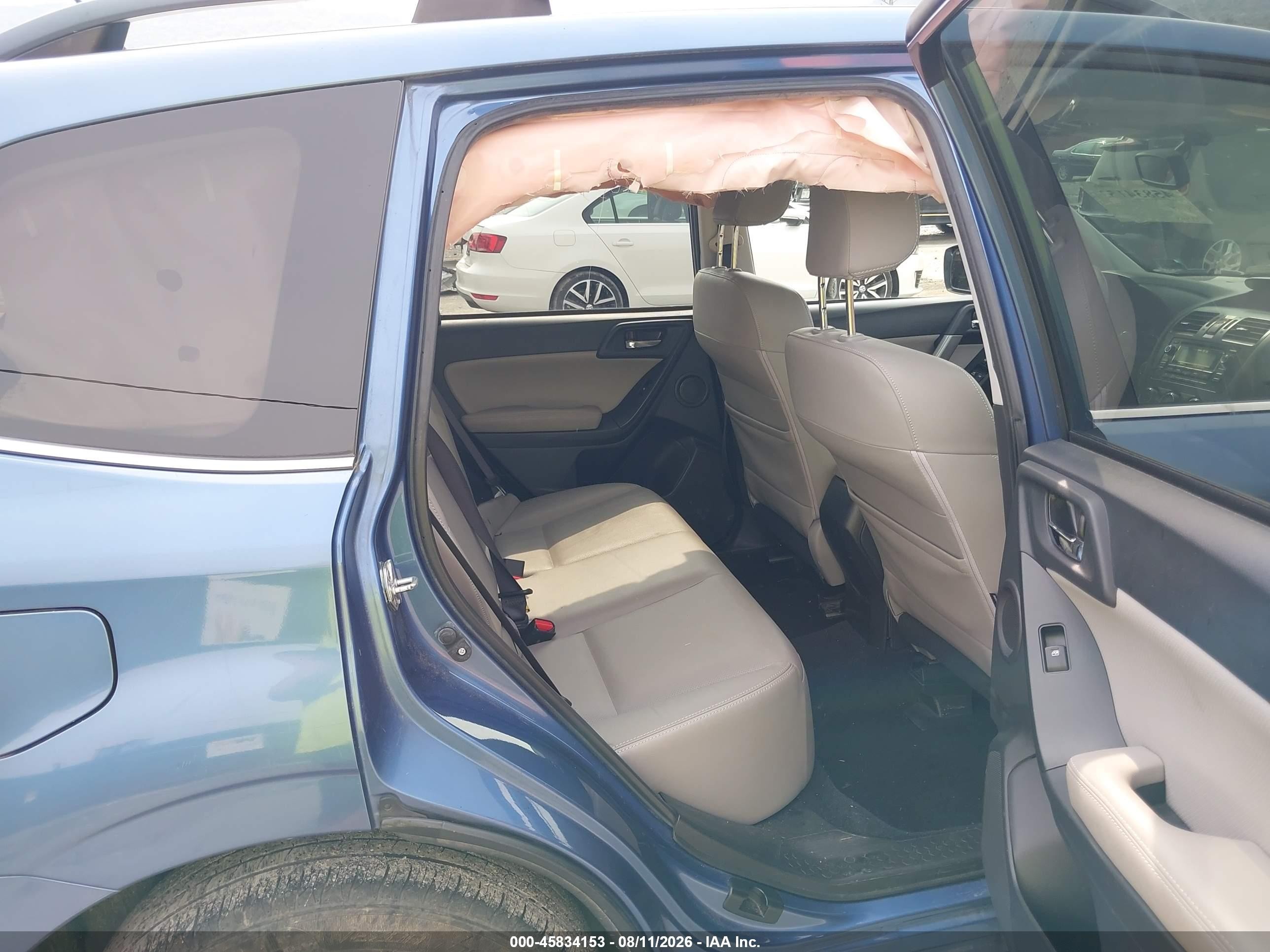 2015 Subaru Forester 2.5i Touring Blue vin: JF2SJAUC4FH445854