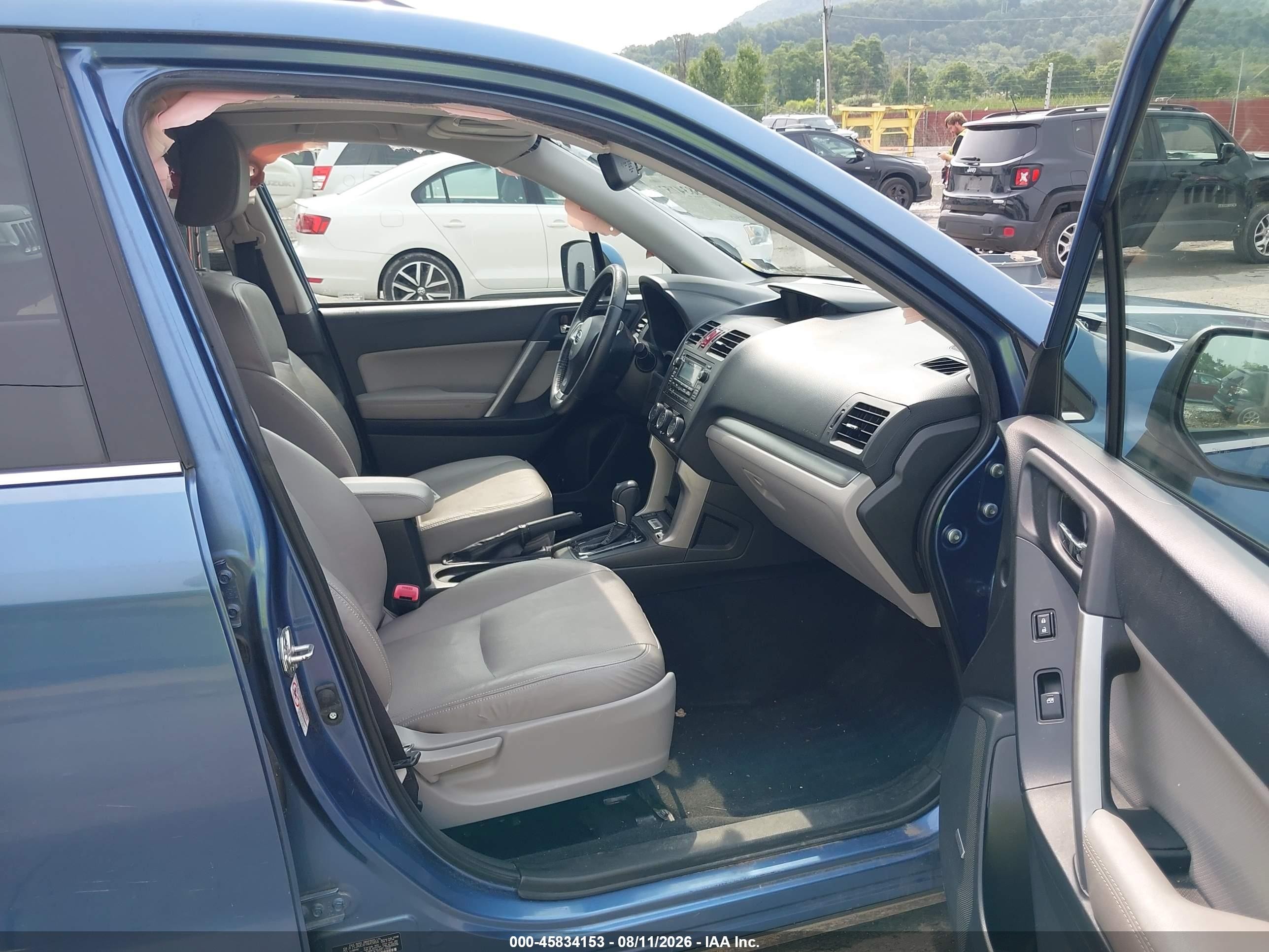2015 Subaru Forester 2.5i Touring Blue vin: JF2SJAUC4FH445854
