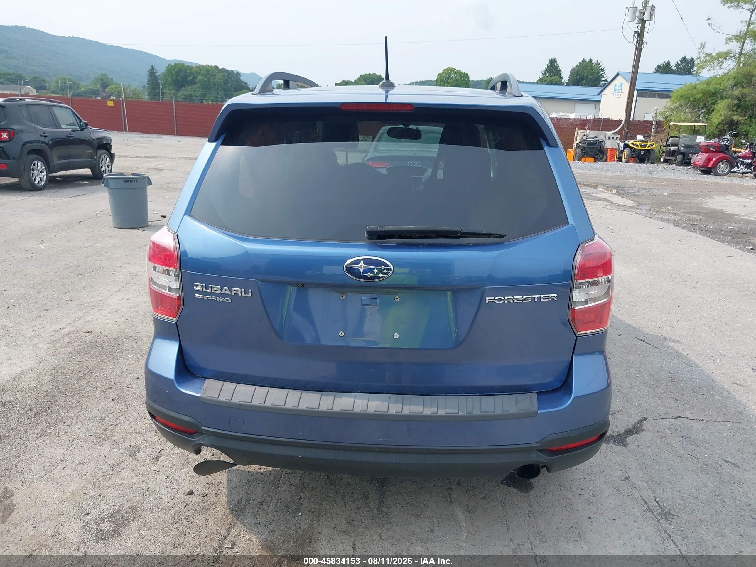 2015 Subaru Forester 2.5i Touring Blue vin: JF2SJAUC4FH445854