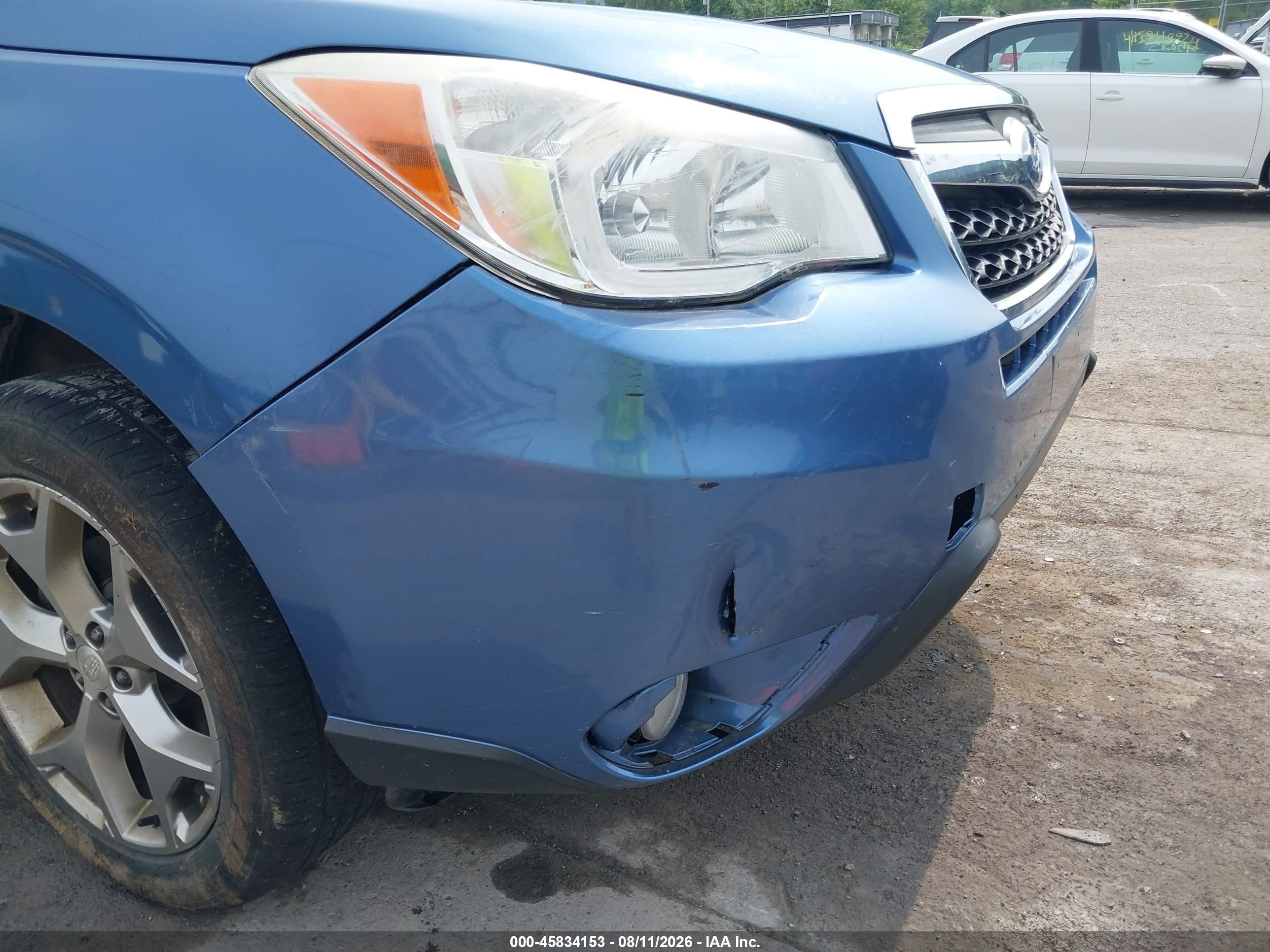 2015 Subaru Forester 2.5i Touring Blue vin: JF2SJAUC4FH445854