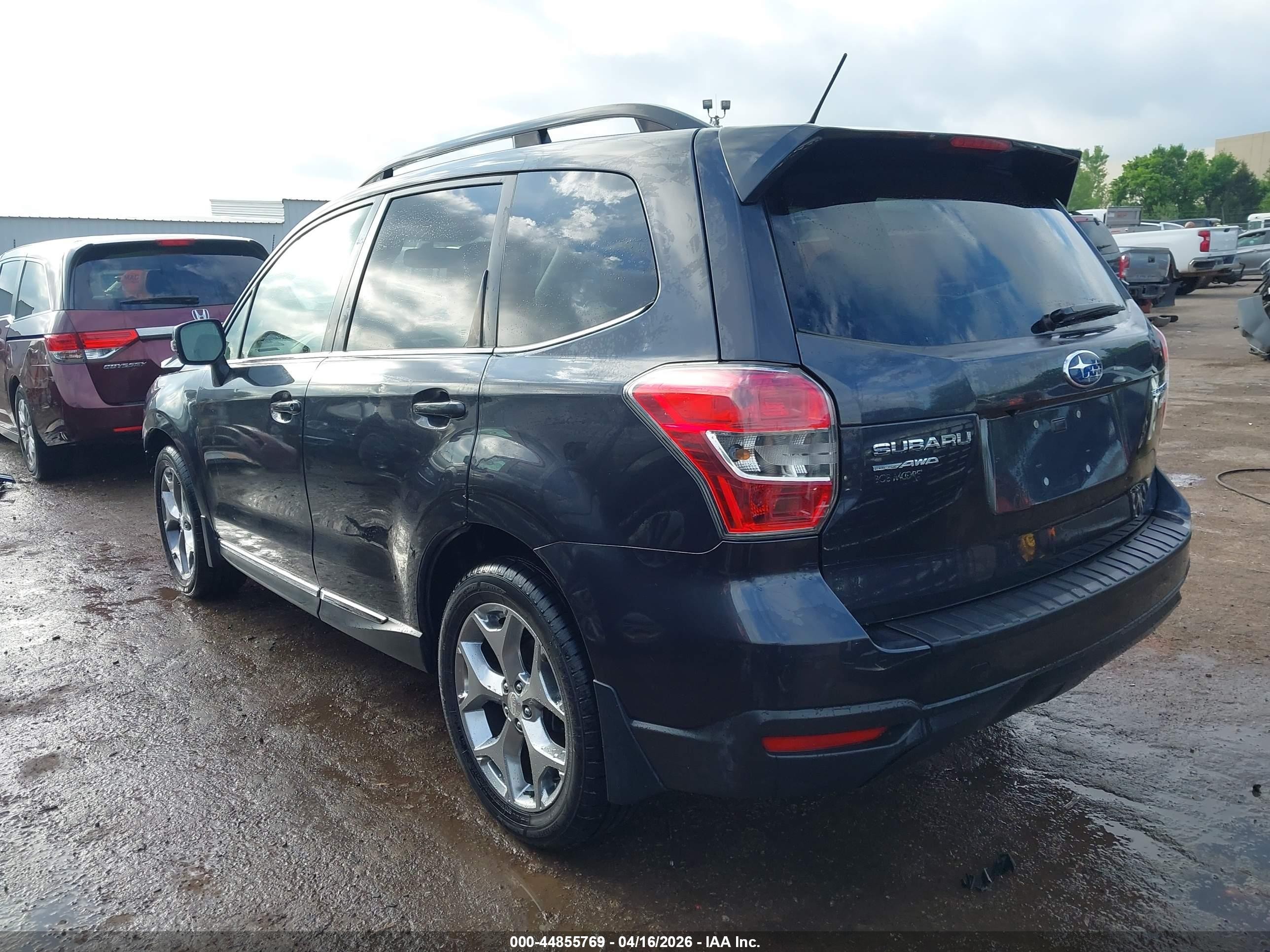 2015 Subaru Forester 2.5i Touring Blue vin: JF2SJAUC4FH468499