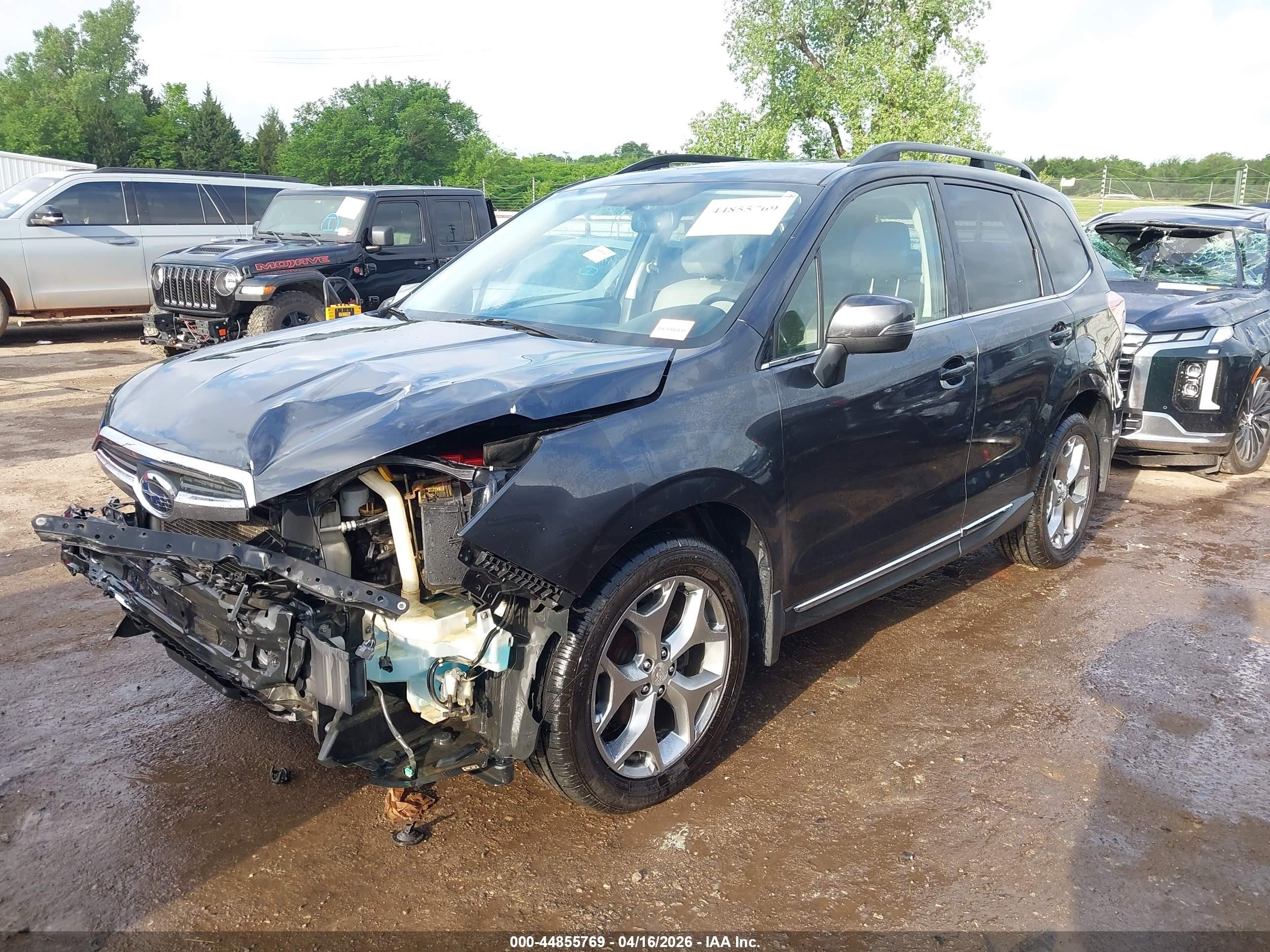 2015 Subaru Forester 2.5i Touring Blue vin: JF2SJAUC4FH468499