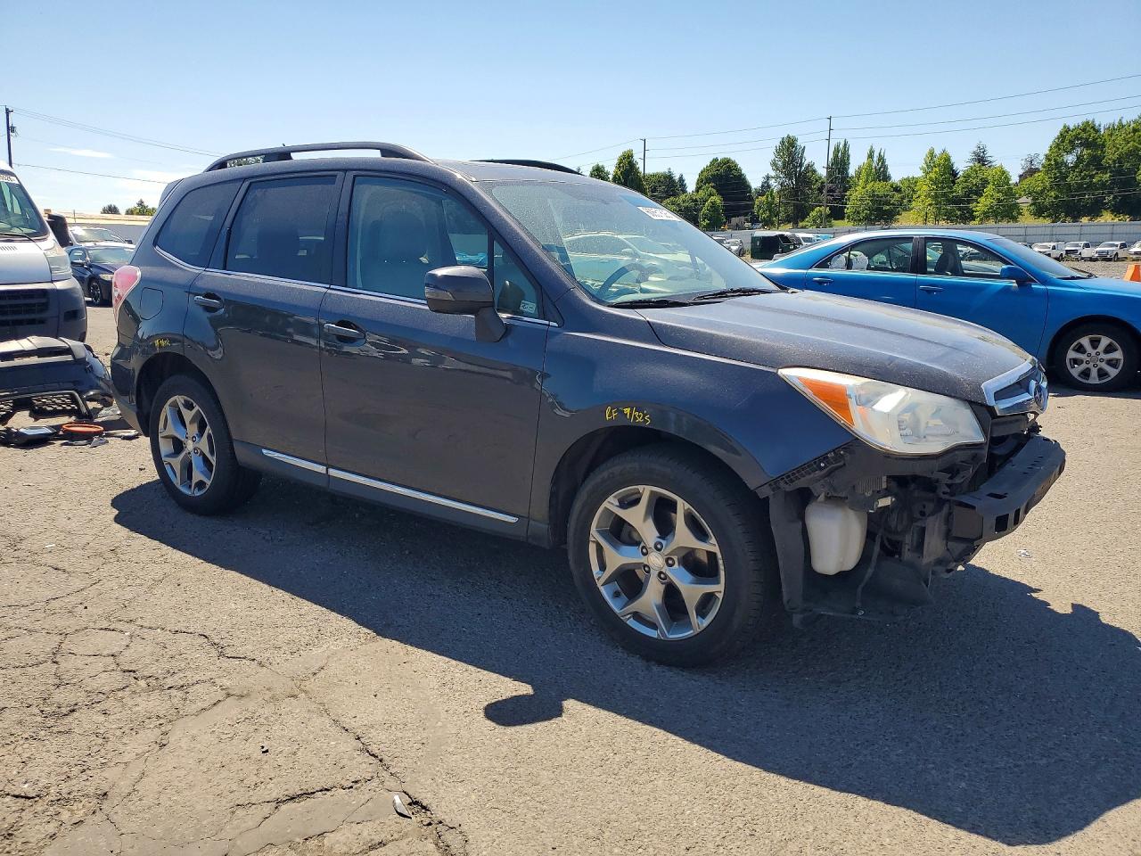 2015 Subaru Forester 2.5i Touring Blue vin: JF2SJAUC4FH553889