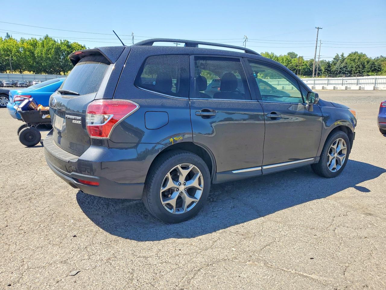 2015 Subaru Forester 2.5i Touring Blue vin: JF2SJAUC4FH553889