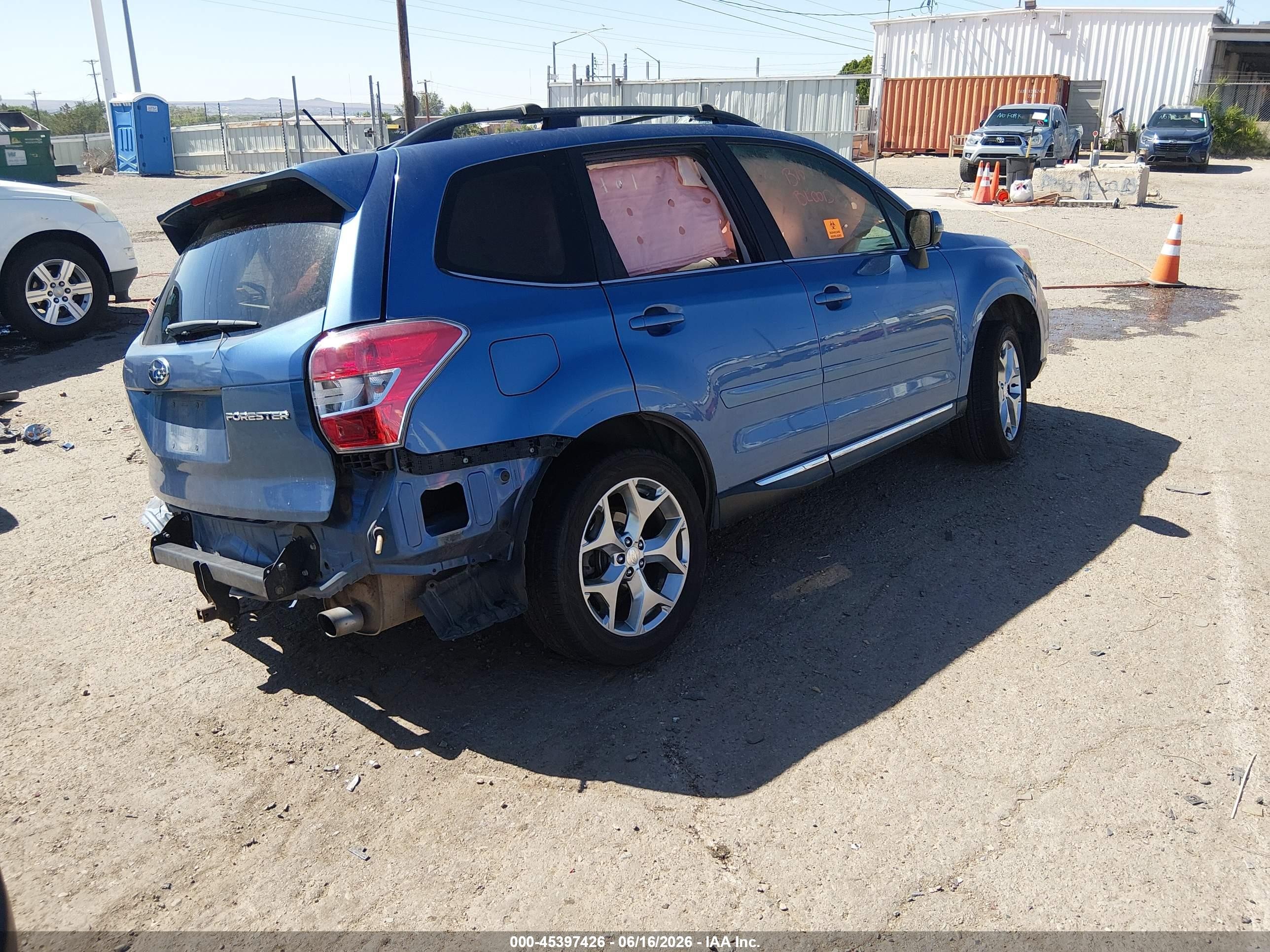 2015 Subaru Forester   Blue vin: JF2SJAUC5FH406934