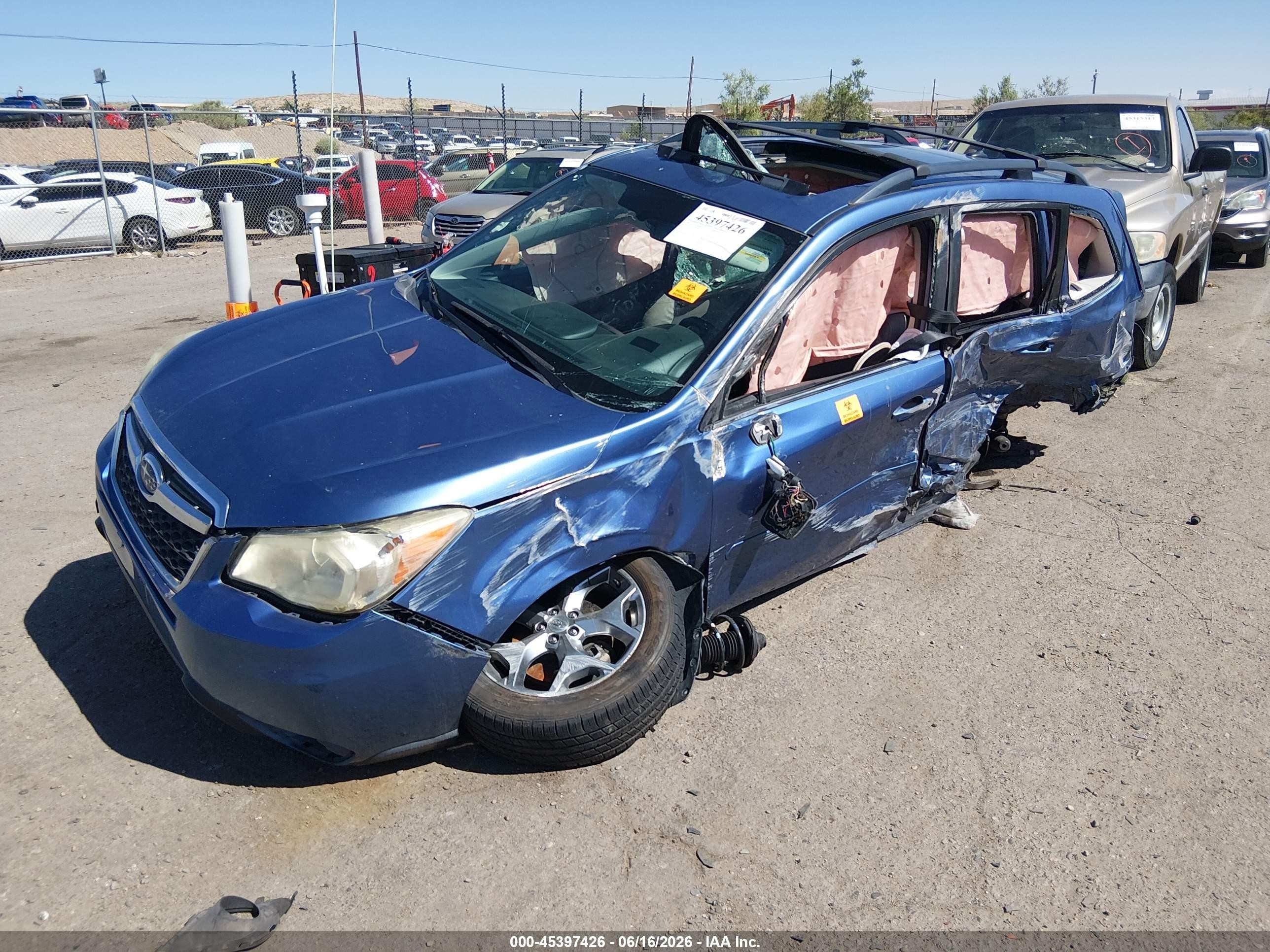 2015 Subaru Forester   Blue vin: JF2SJAUC5FH406934