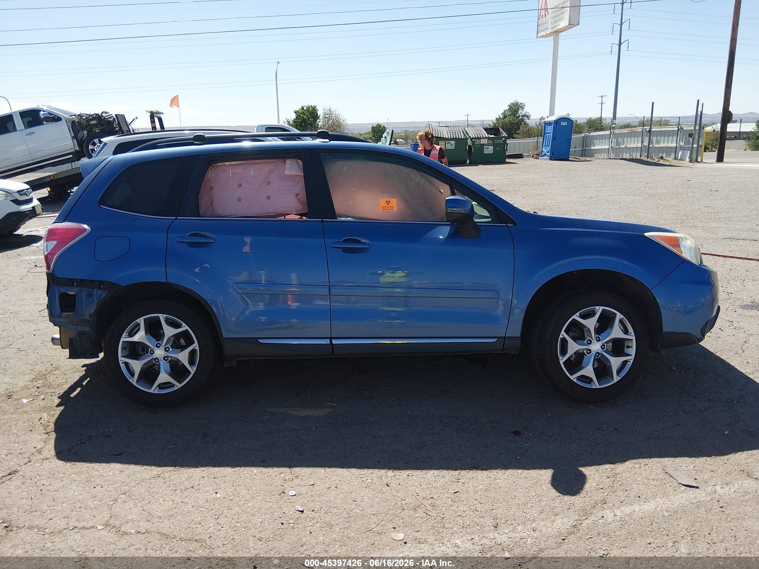 2015 Subaru Forester   Blue vin: JF2SJAUC5FH406934