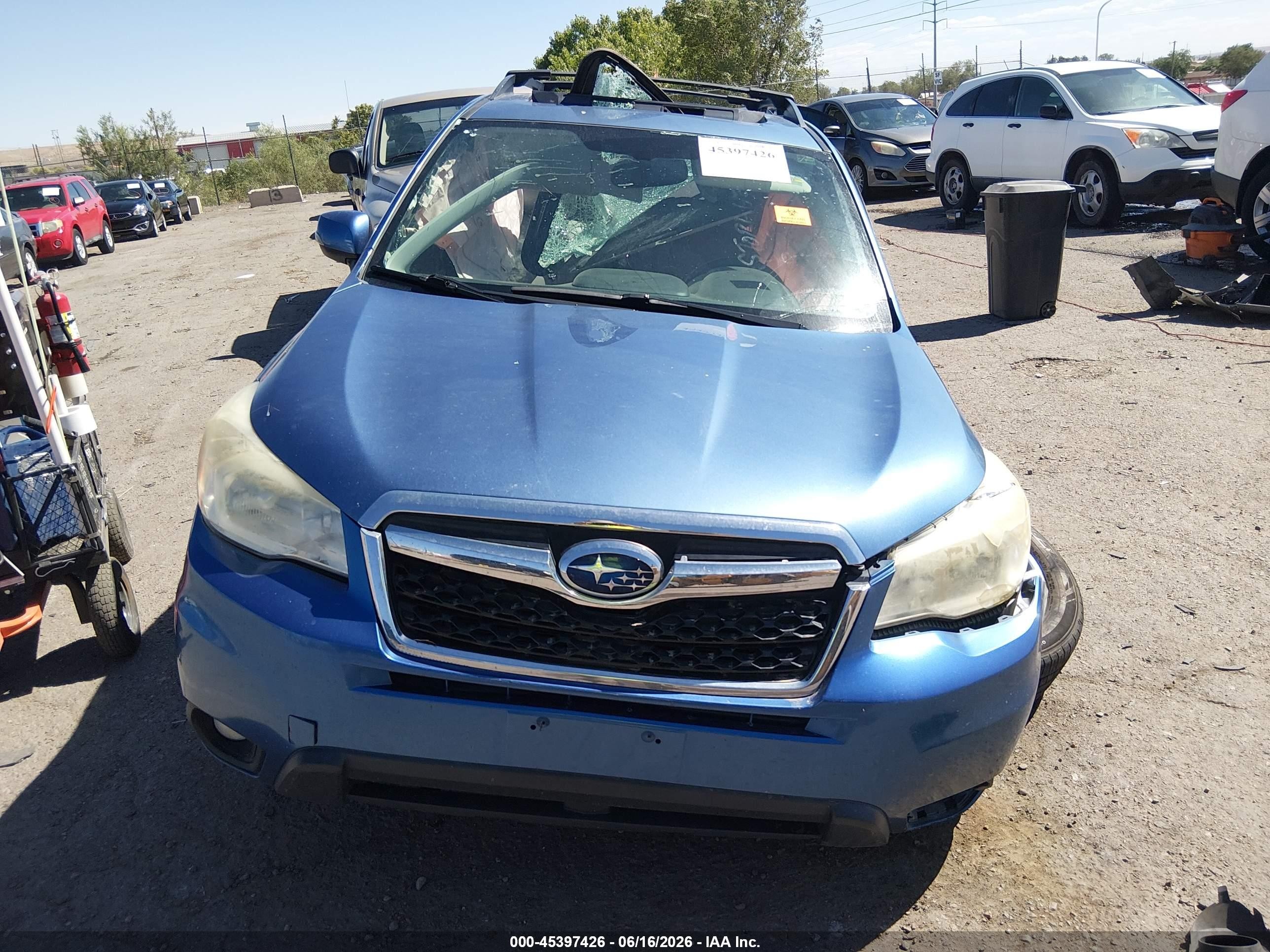 2015 Subaru Forester   Blue vin: JF2SJAUC5FH406934