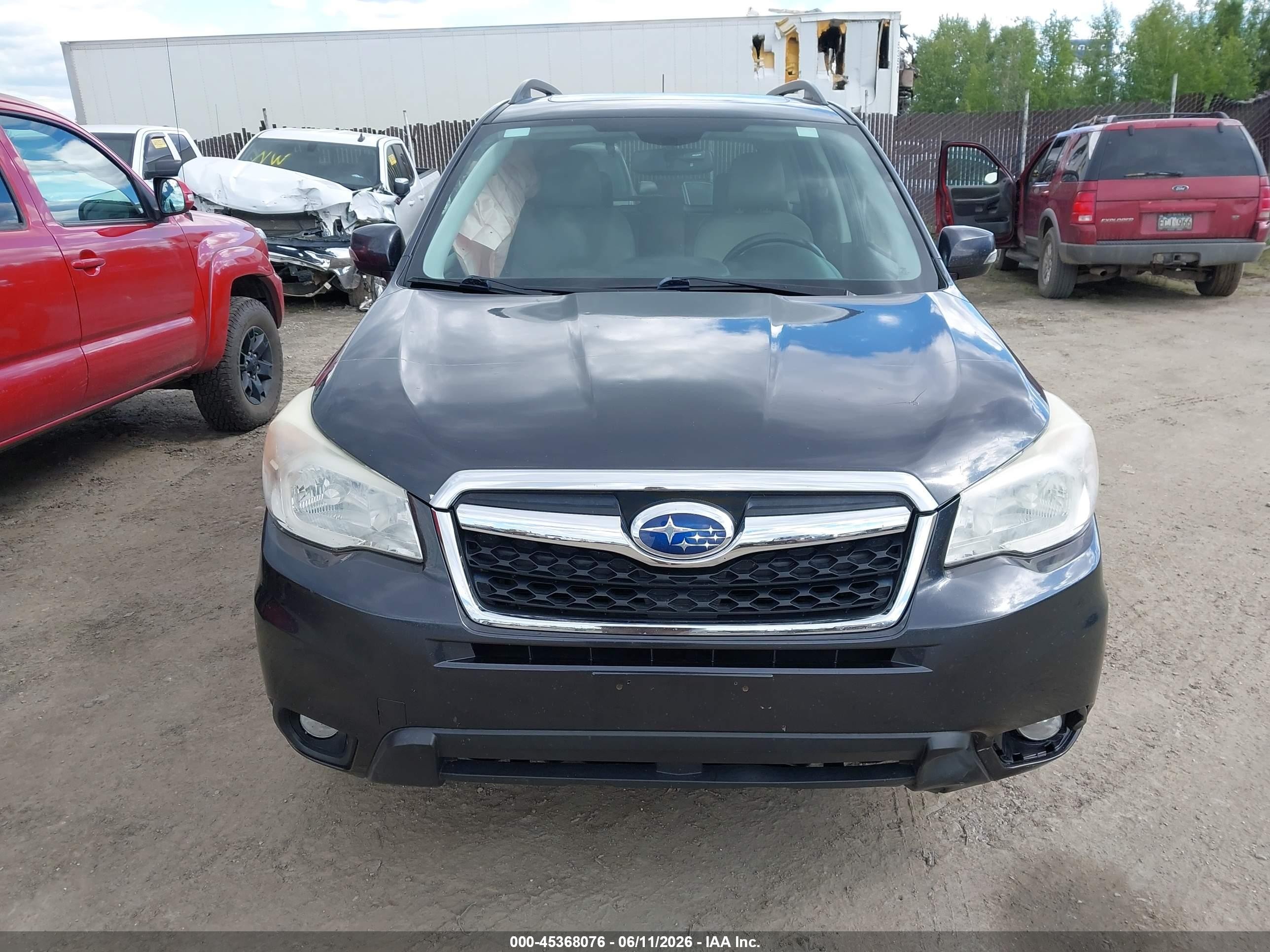 2015 Subaru Forester 2.5i Touring Gray vin: JF2SJAUC5FH411731