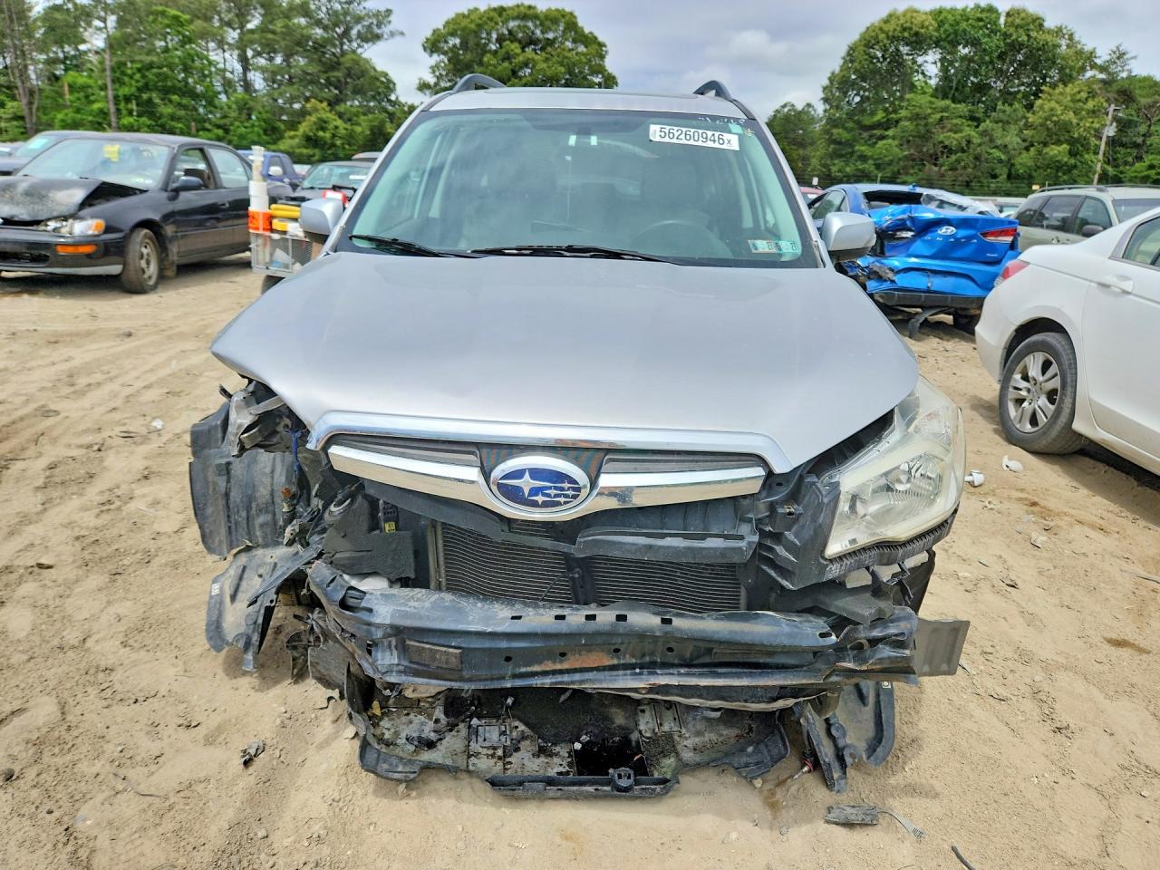 2015 Subaru Forester 2.5i Touring Серебряный vin: JF2SJAUC5FH420073