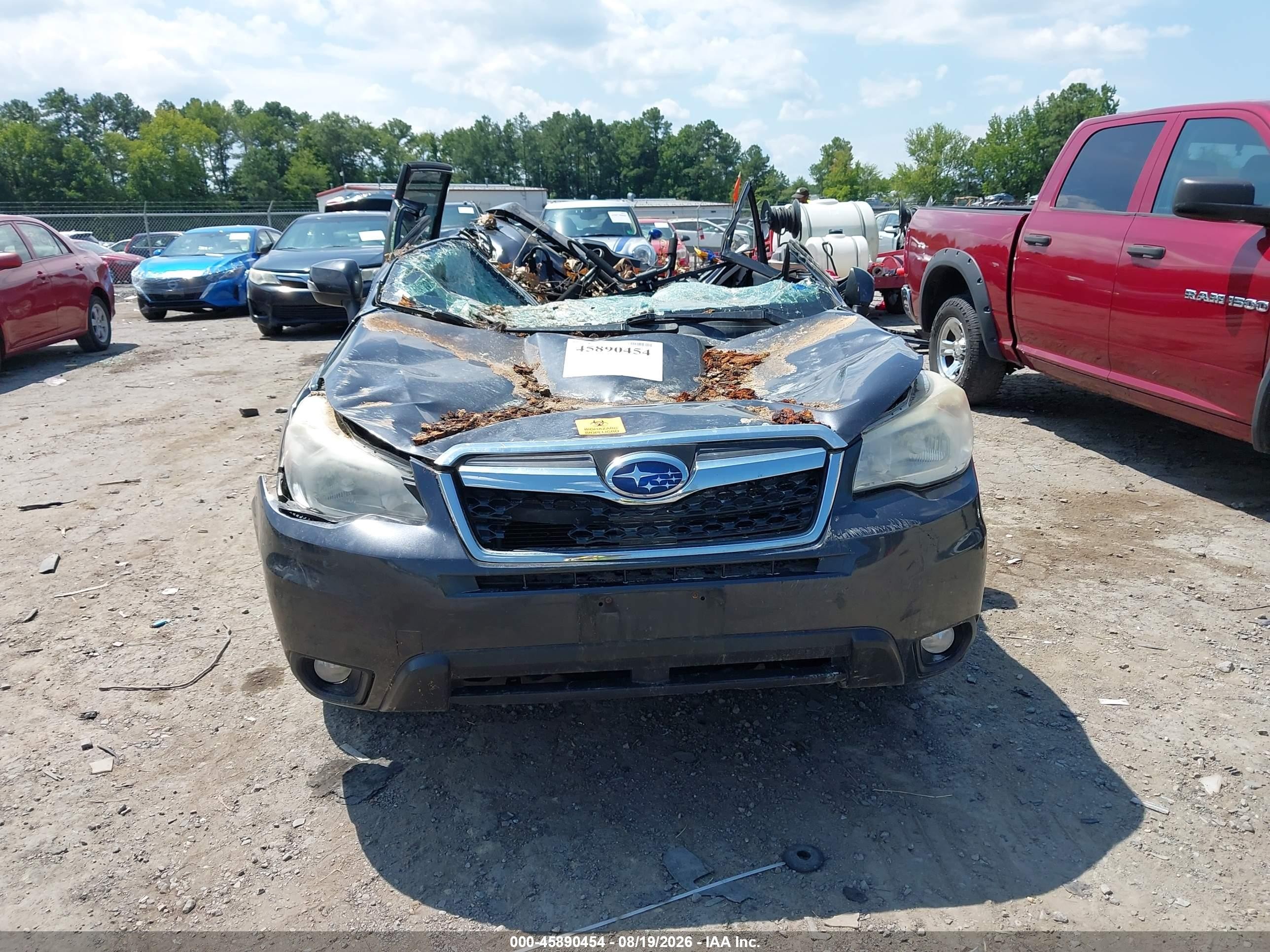 2015 Subaru Forester 2.5i Touring Gray vin: JF2SJAUC5FH560088