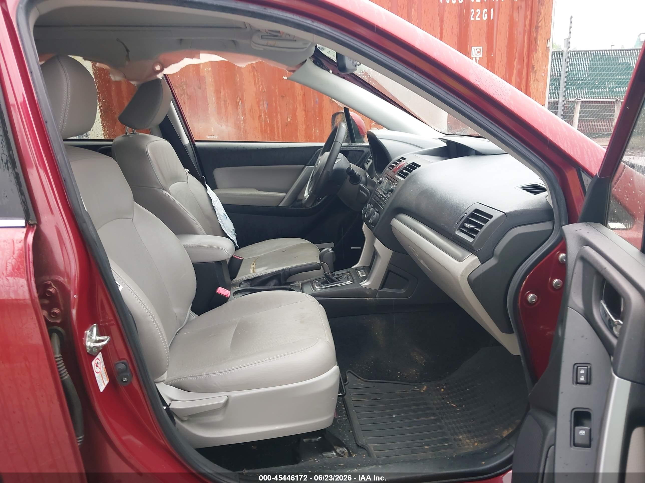 2015 Subaru Forester 2.5i Touring Бордовый vin: JF2SJAUC8FH401369