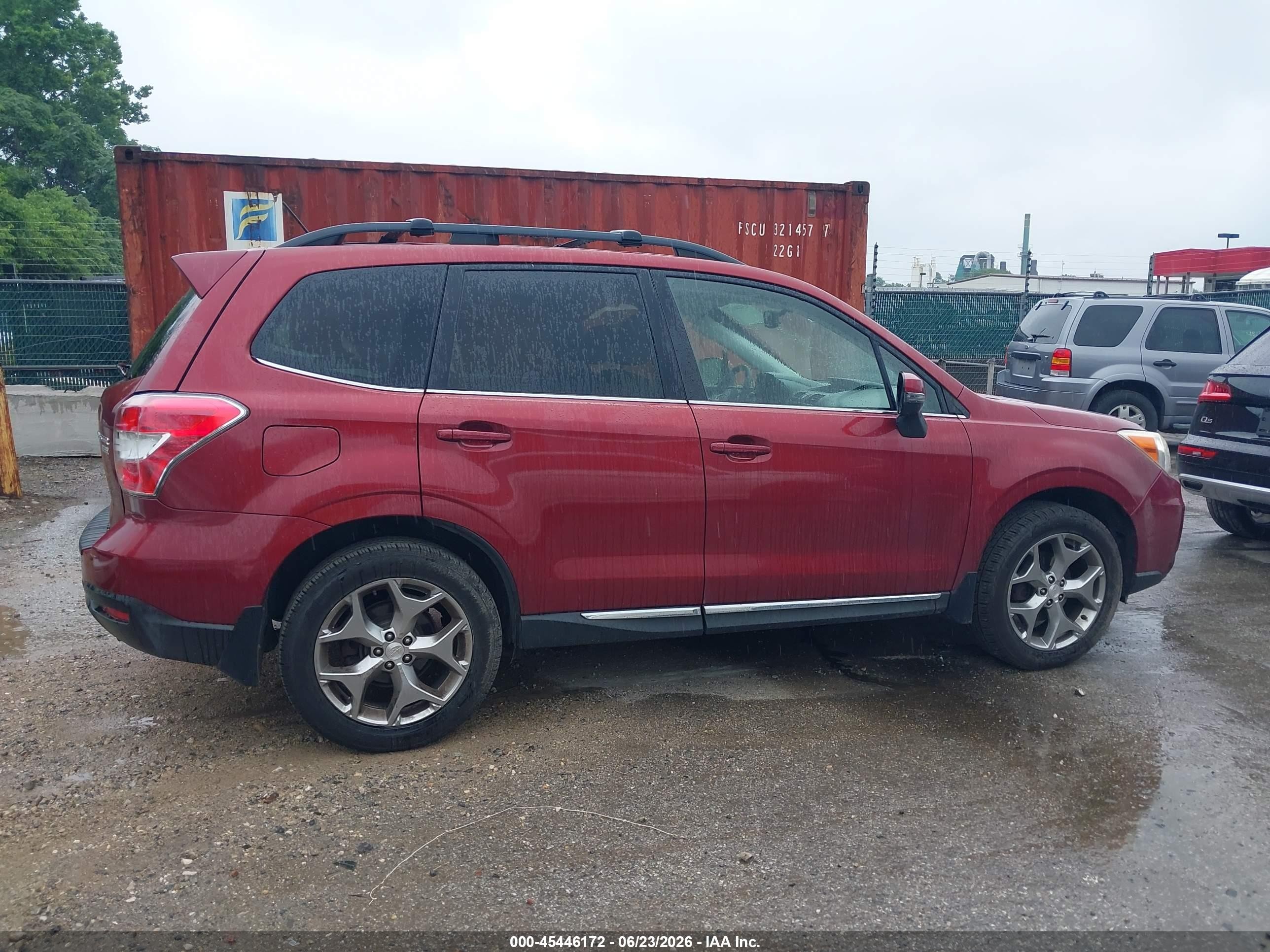 2015 Subaru Forester 2.5i Touring Бордовый vin: JF2SJAUC8FH401369