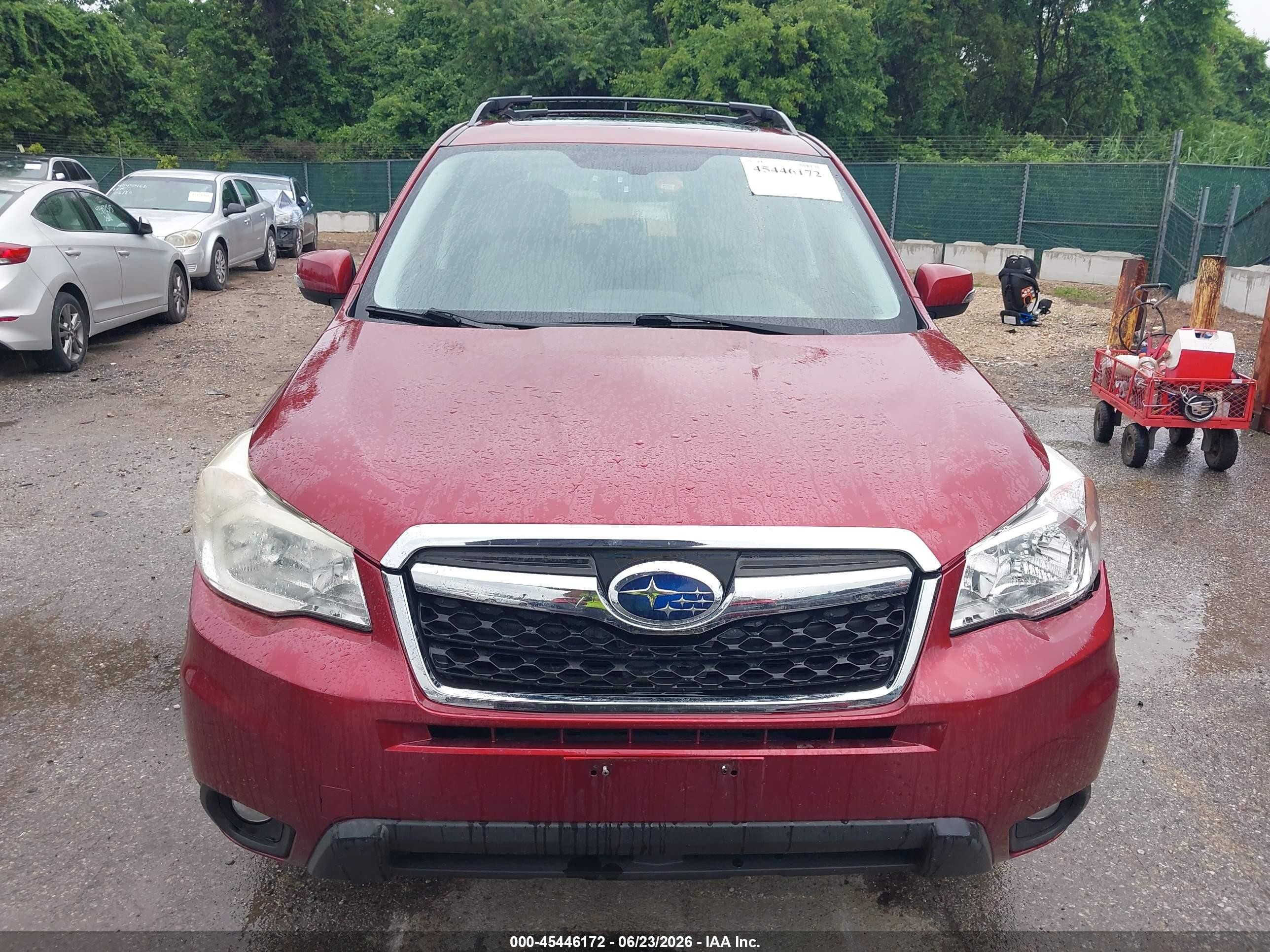 2015 Subaru Forester 2.5i Touring Бордовый vin: JF2SJAUC8FH401369