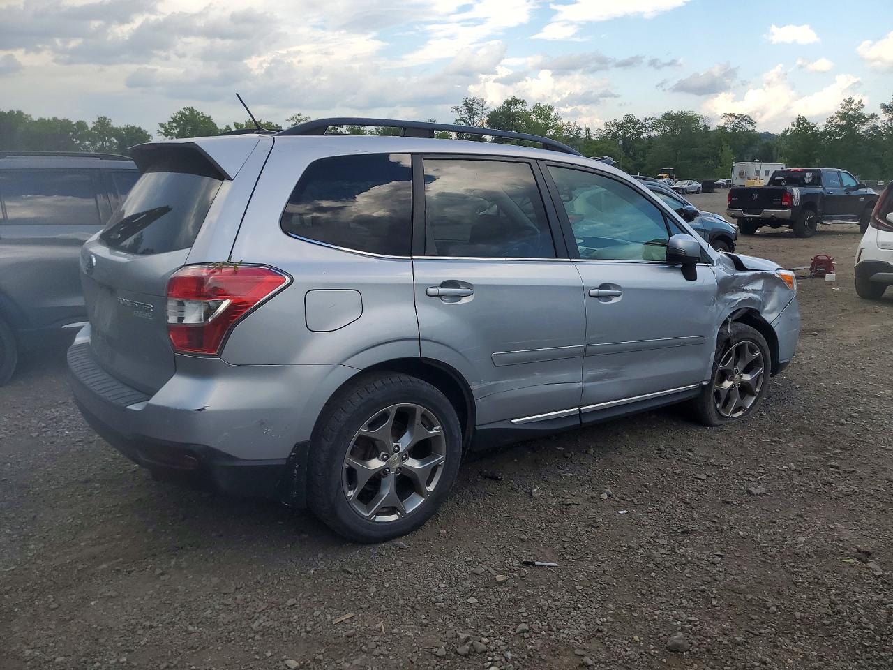 2015 Subaru Forester 2.5i Touring Silver vin: JF2SJAUC8FH436672