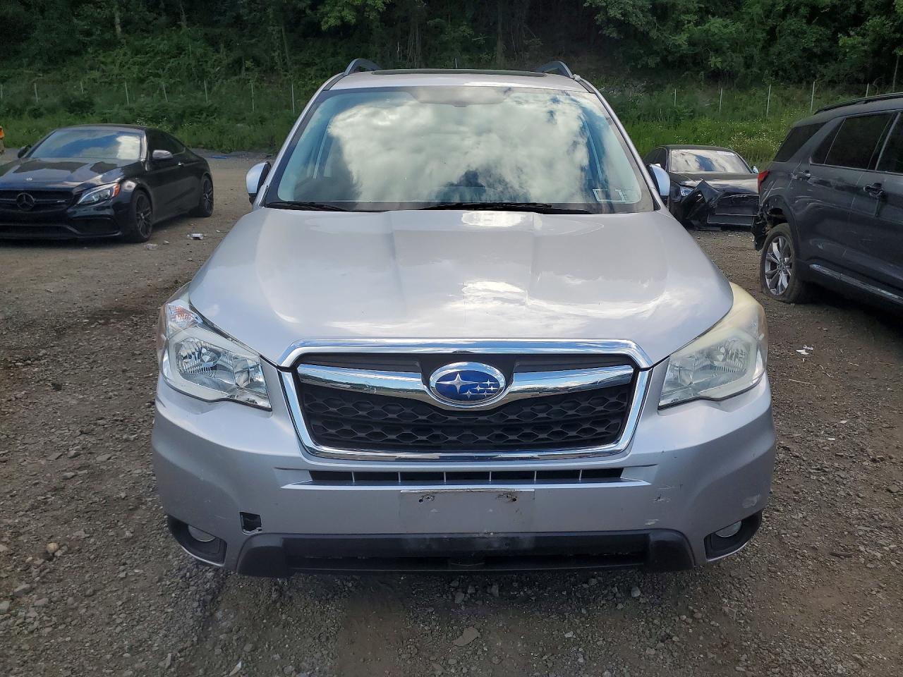 2015 Subaru Forester 2.5i Touring Silver vin: JF2SJAUC8FH436672