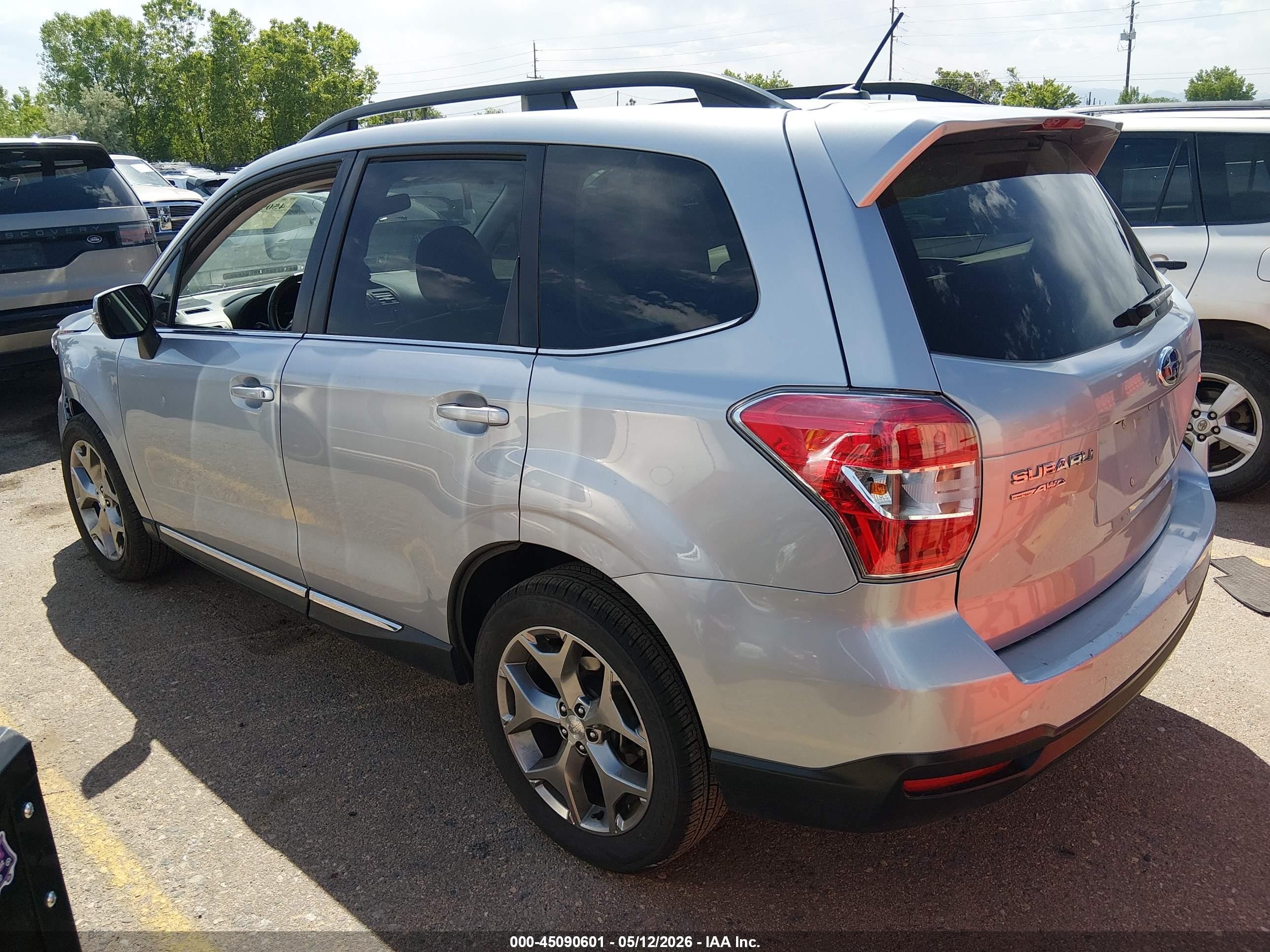 2015 Subaru Forester 2.5i Touring Gray vin: JF2SJAUC8FH501049