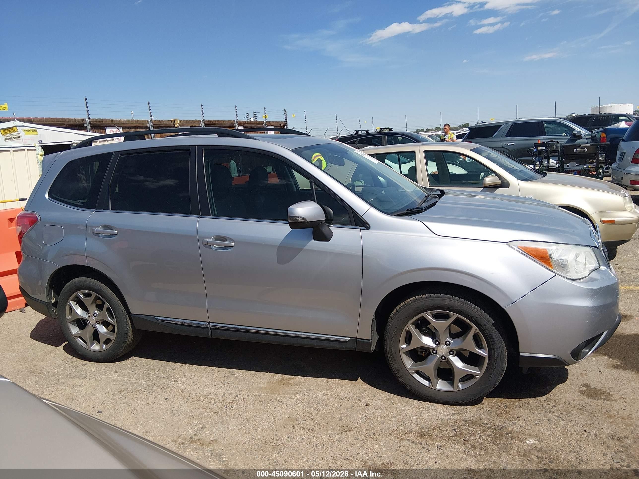 2015 Subaru Forester 2.5i Touring Gray vin: JF2SJAUC8FH501049