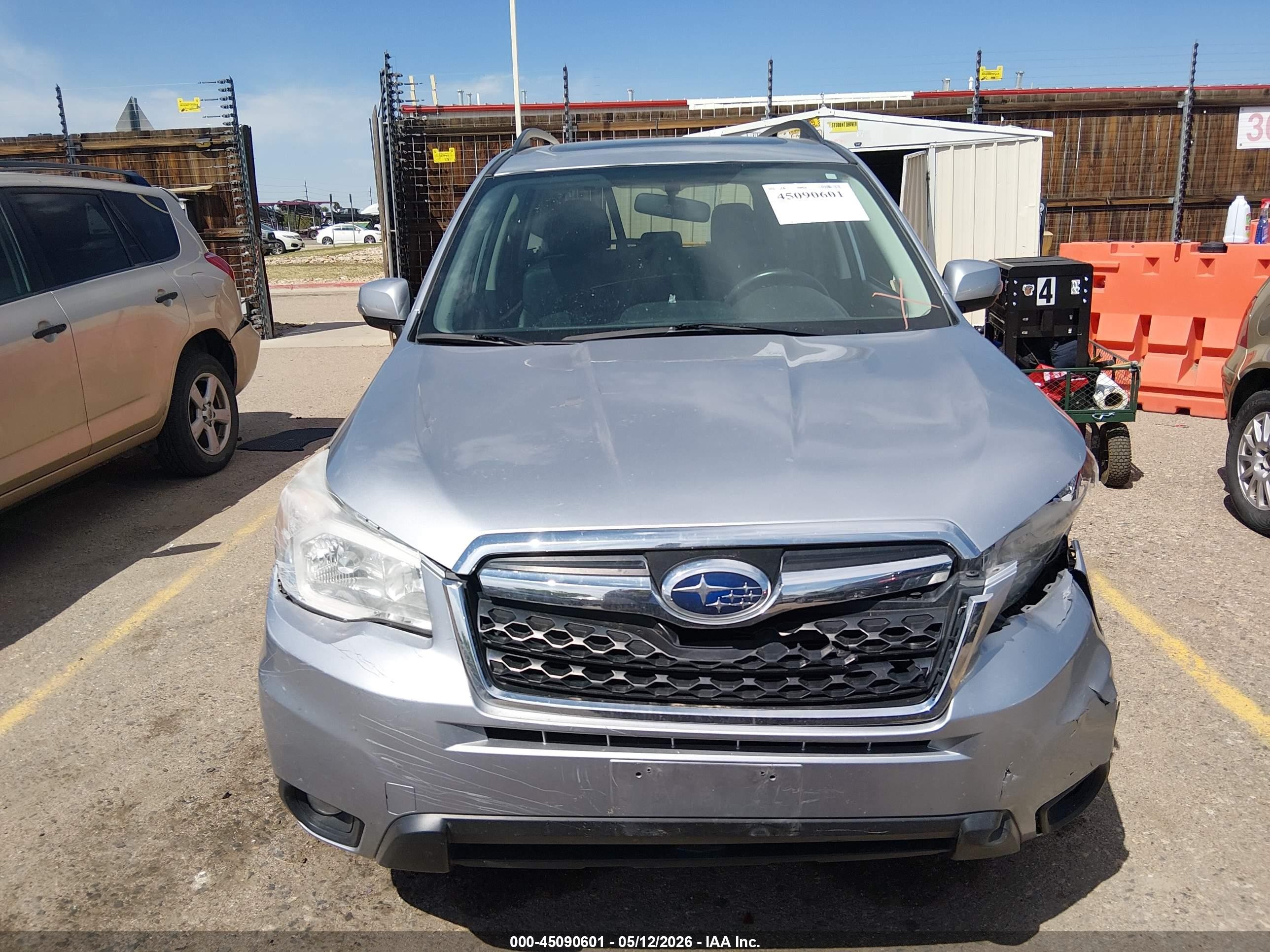 2015 Subaru Forester 2.5i Touring Gray vin: JF2SJAUC8FH501049
