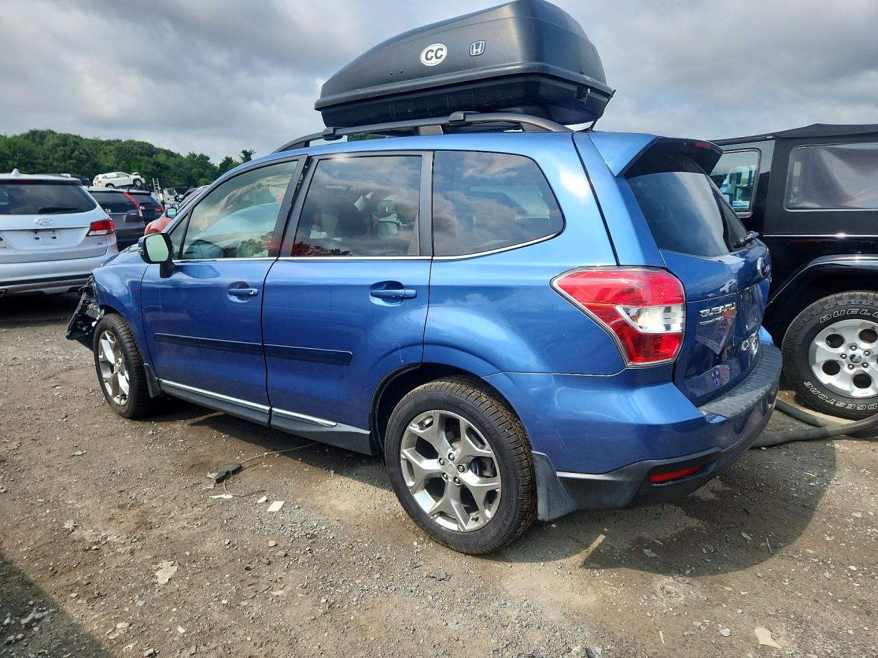 2015 Subaru Forester 2.5i Touring Blue vin: JF2SJAUC8FH562689