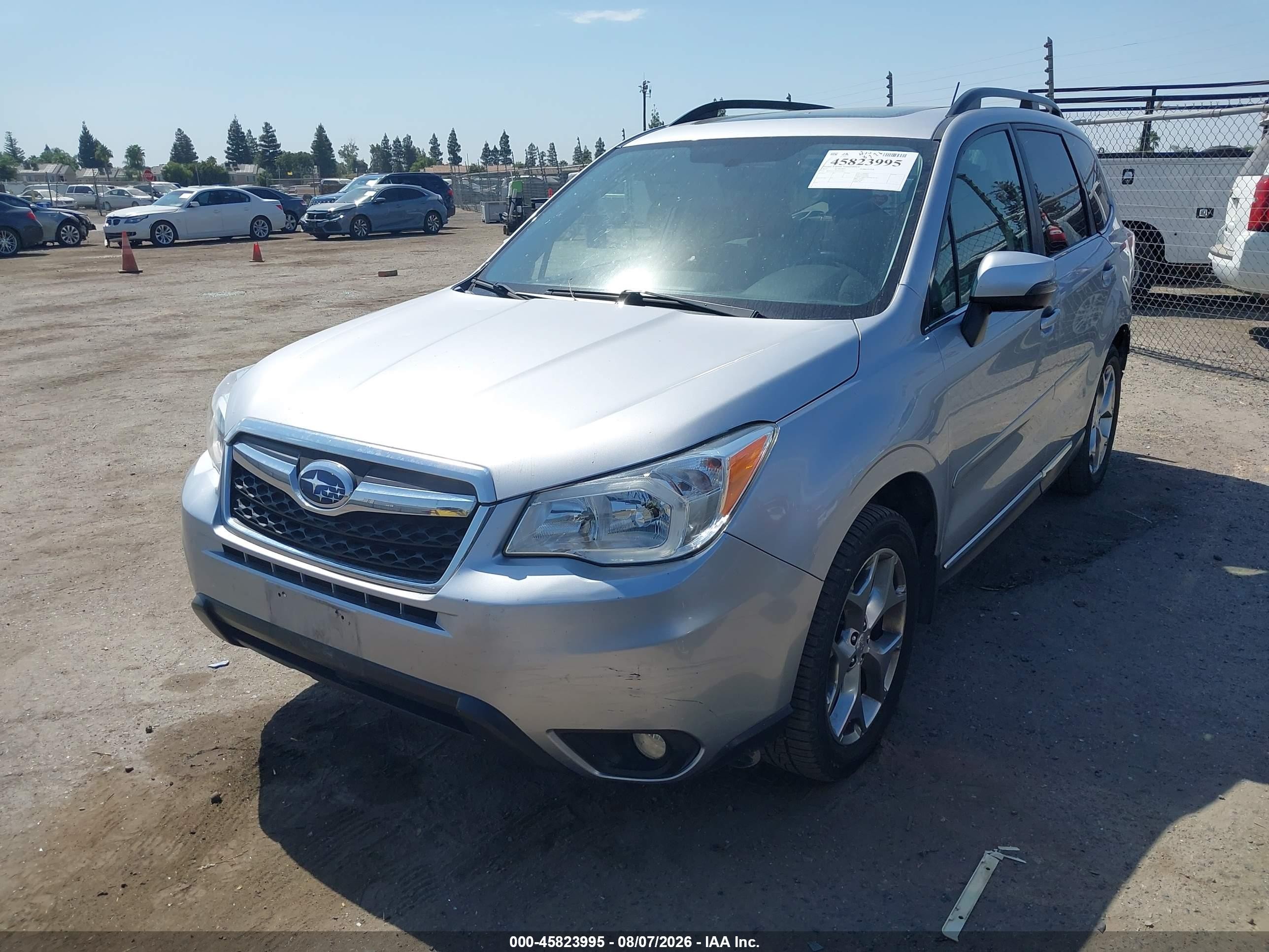 2015 Subaru Forester 2.5i Touring Silver vin: JF2SJAUC8FH812285