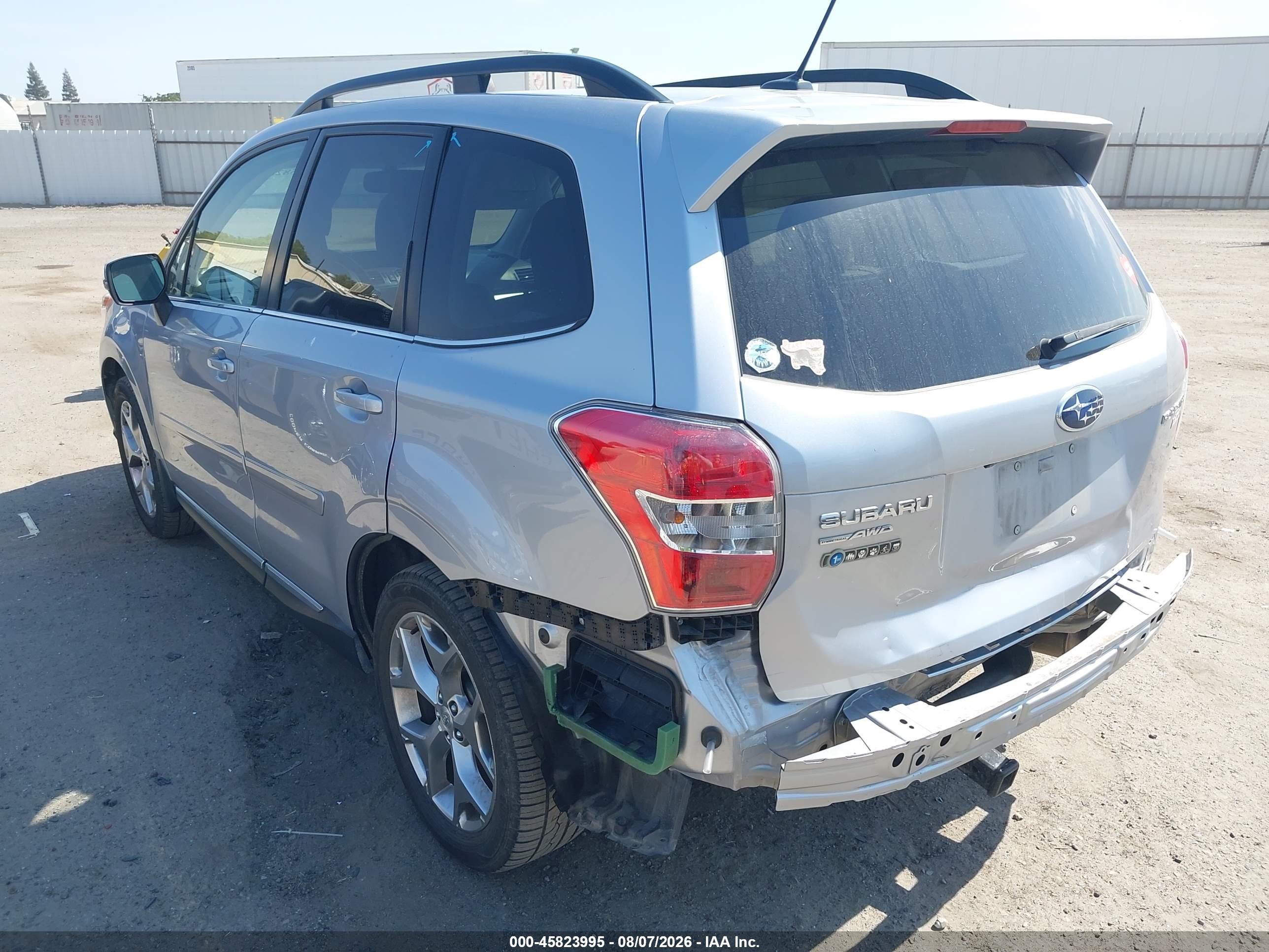 2015 Subaru Forester 2.5i Touring Silver vin: JF2SJAUC8FH812285