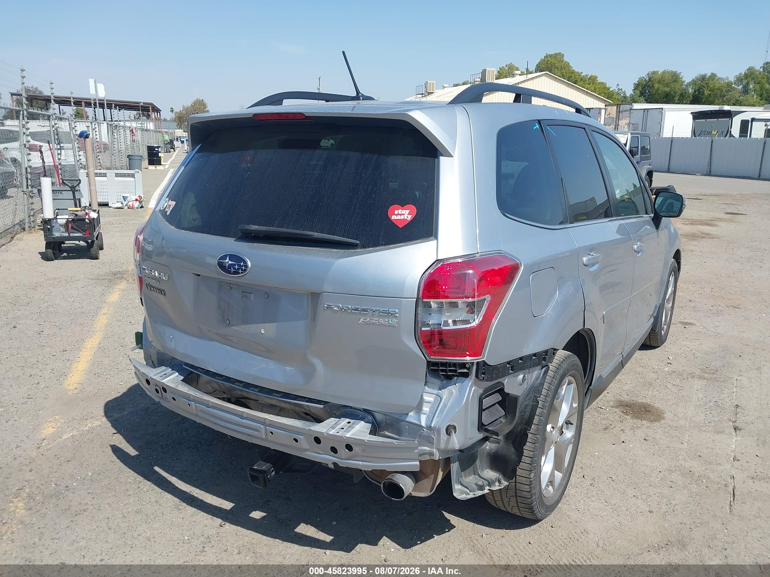 2015 Subaru Forester 2.5i Touring Silver vin: JF2SJAUC8FH812285