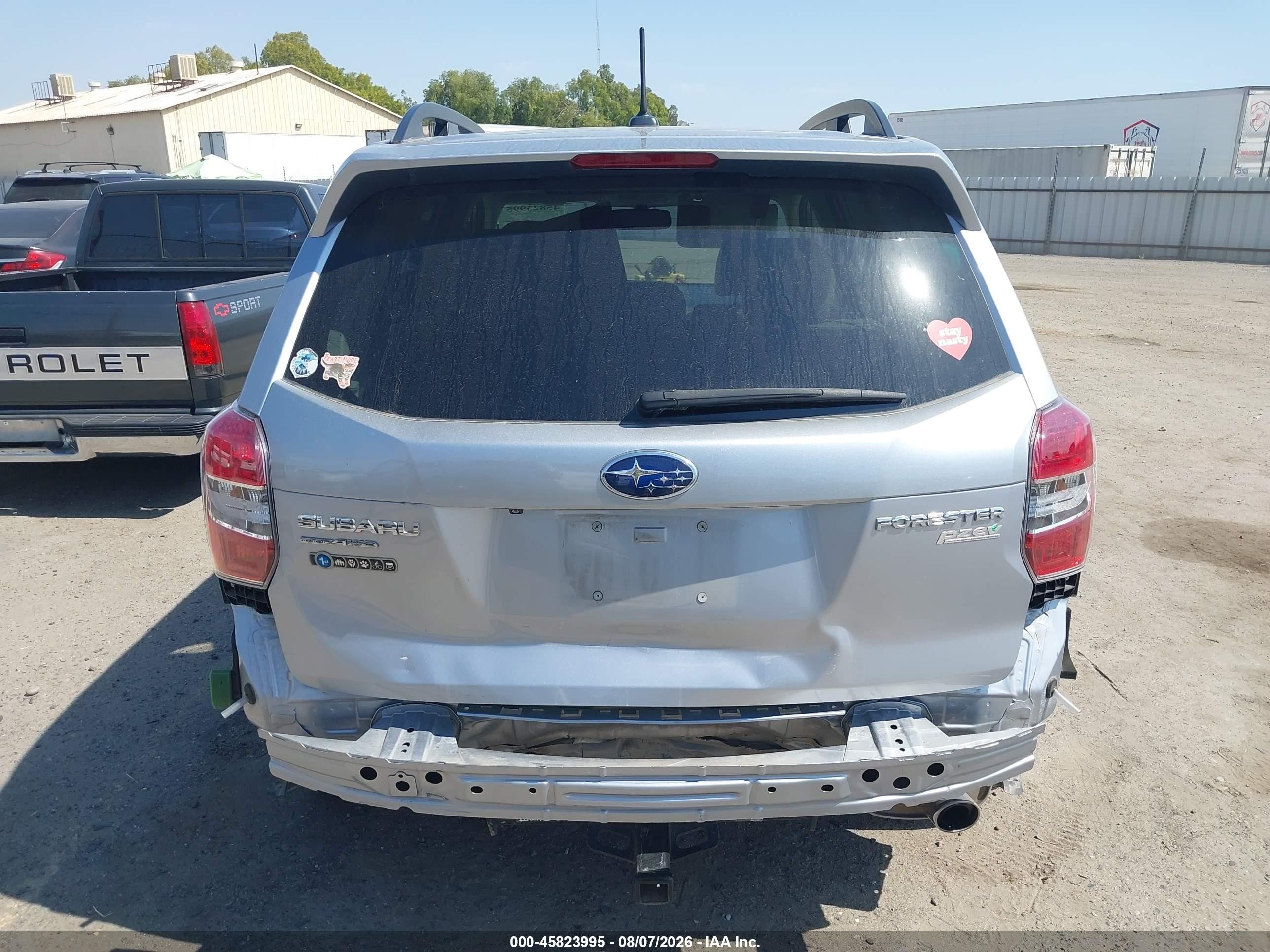2015 Subaru Forester 2.5i Touring Silver vin: JF2SJAUC8FH812285