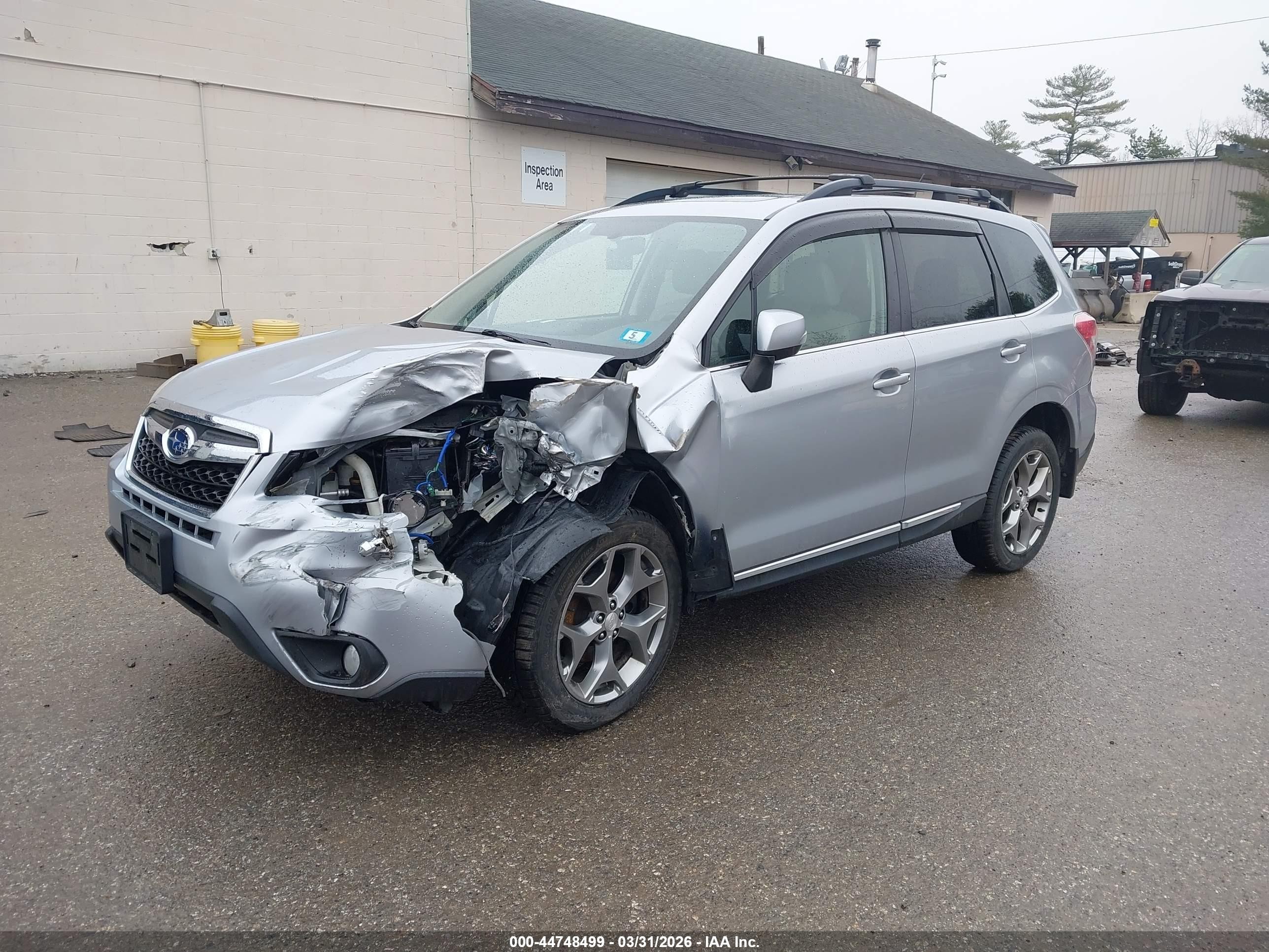 2015 Subaru Forester 2.5i Touring Silver vin: JF2SJAUC9FH496735
