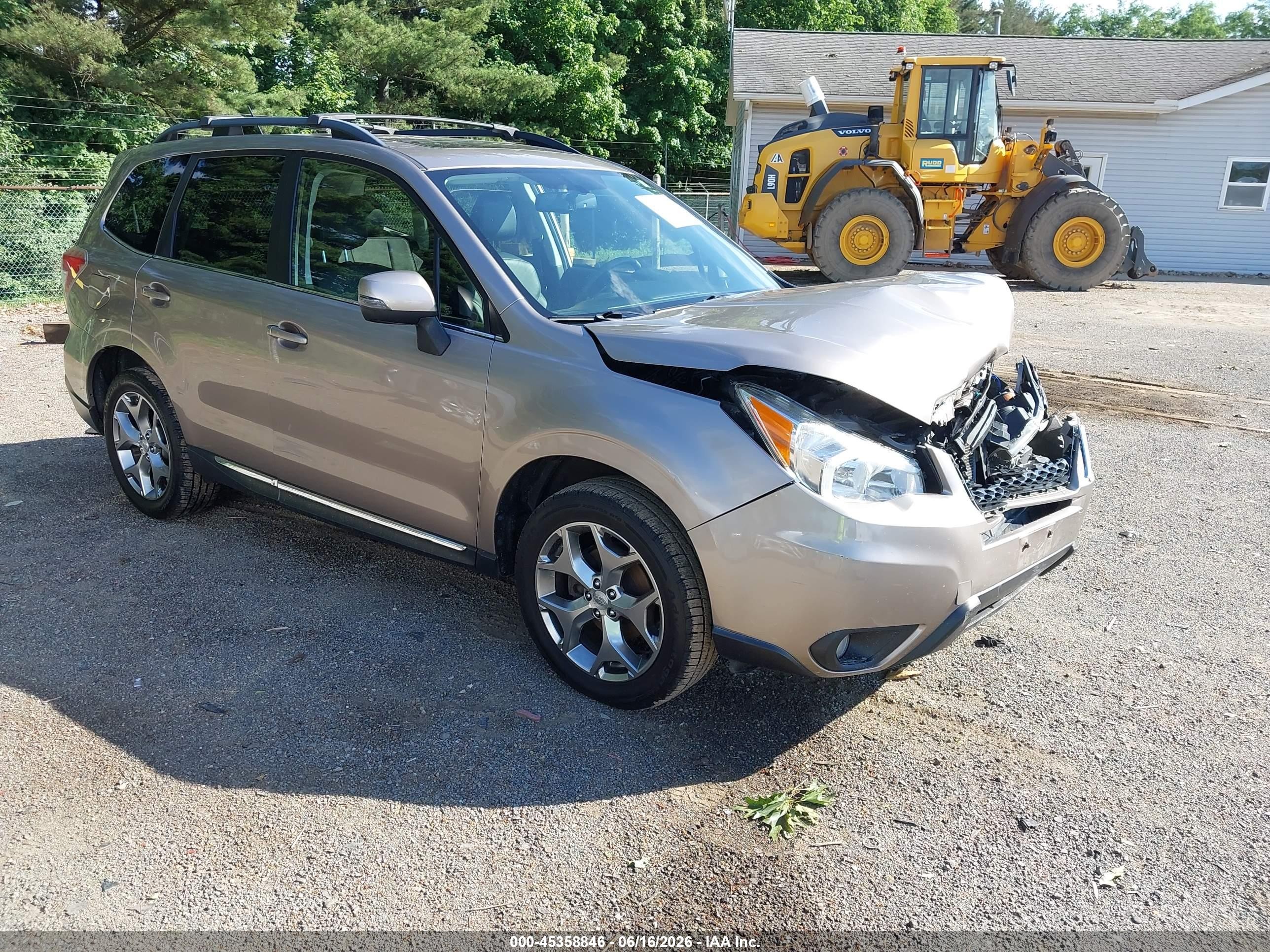 2015 Subaru Forester 2.5i Touring Brown vin: JF2SJAUCXFH426810