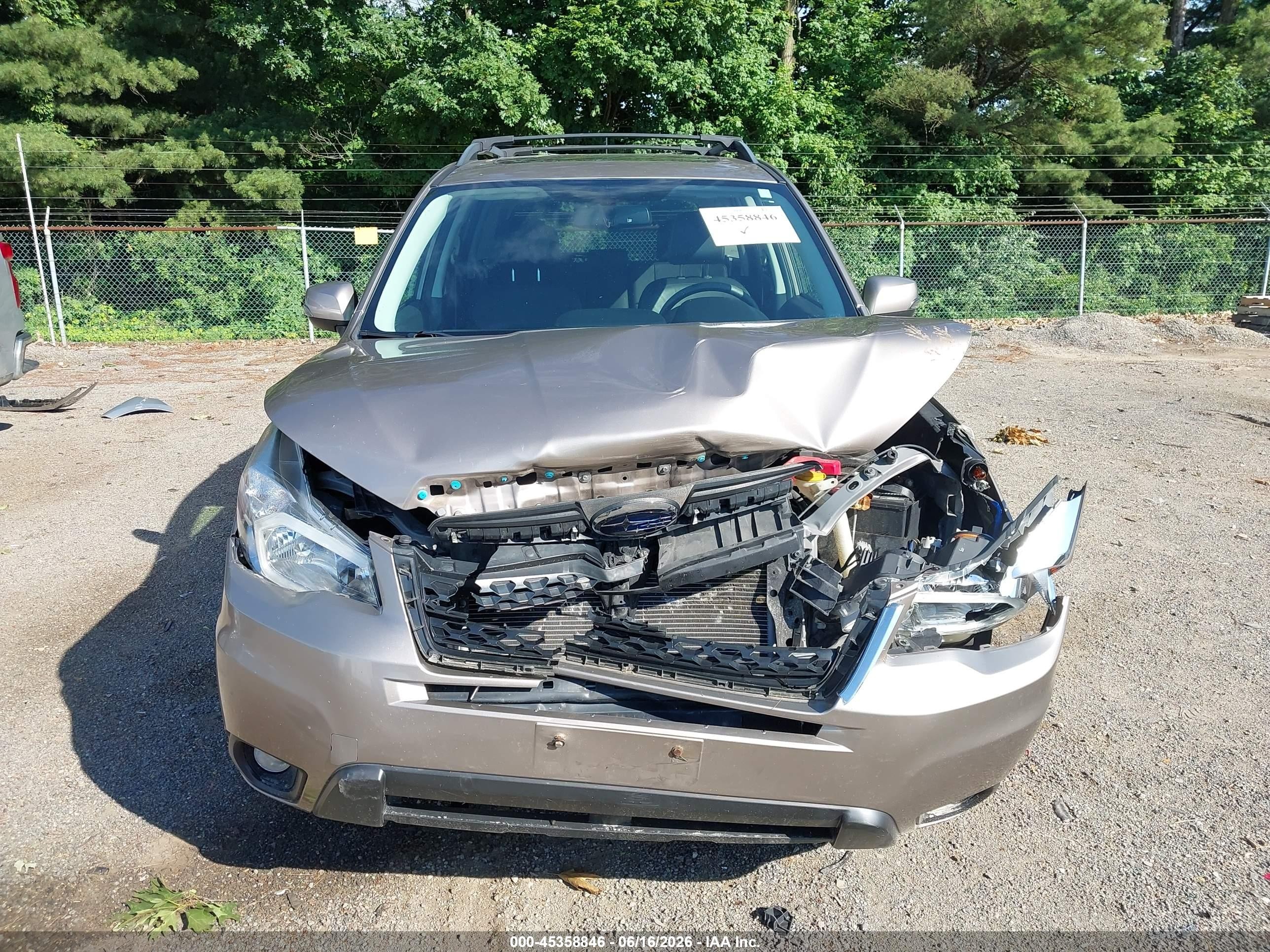 2015 Subaru Forester 2.5i Touring Brown vin: JF2SJAUCXFH426810
