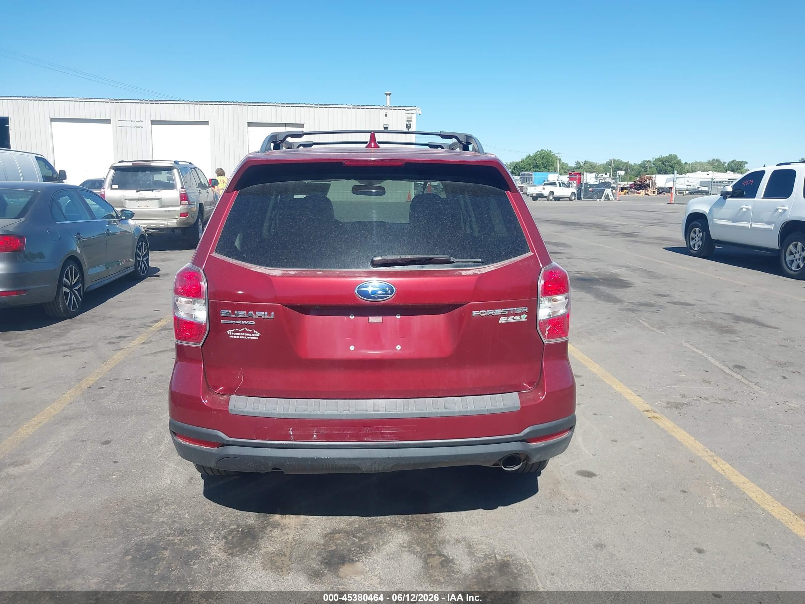 2016 Subaru Forester 2.5i Touring Maroon vin: JF2SJAVC0GH496395