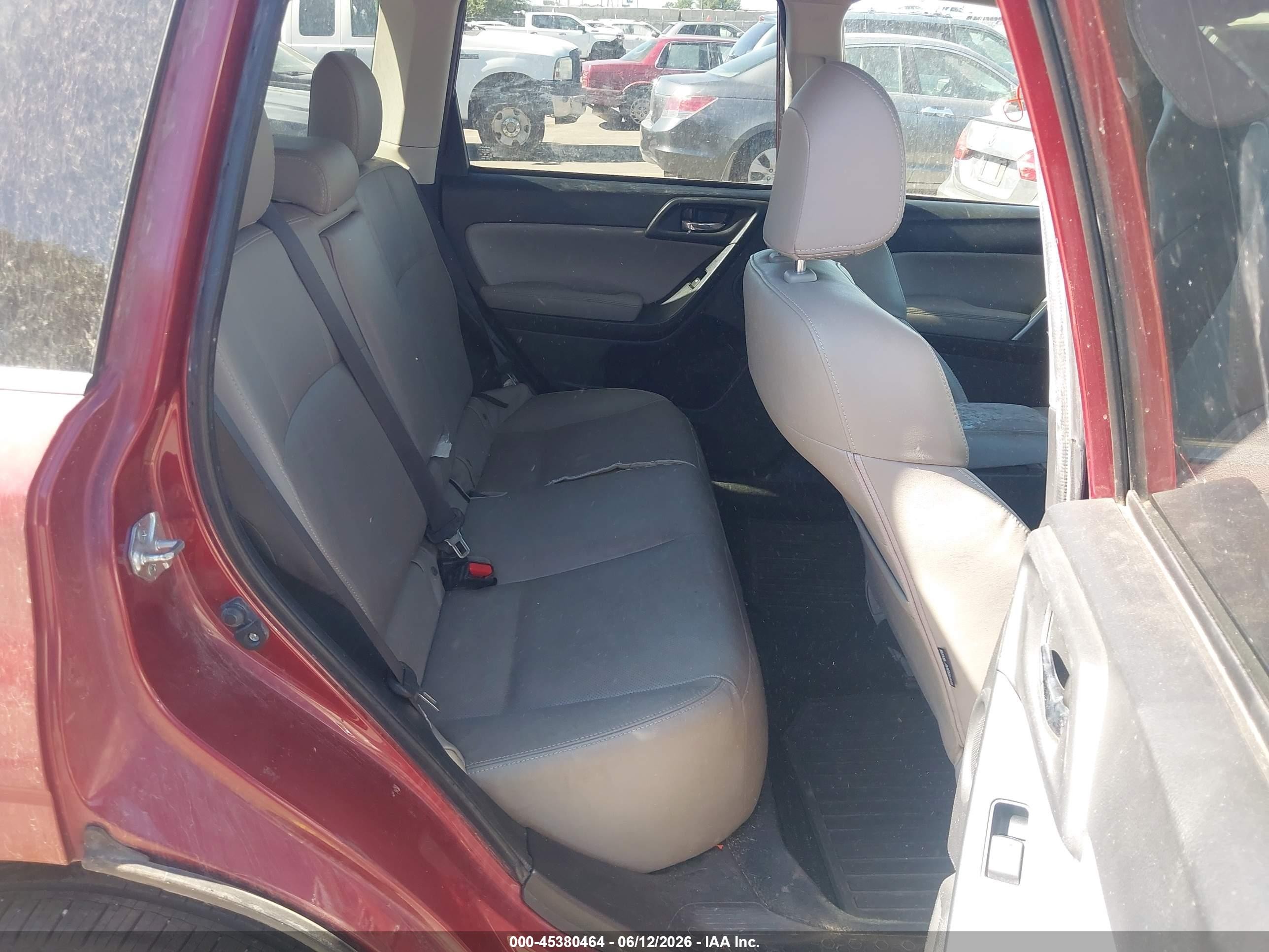 2016 Subaru Forester 2.5i Touring Maroon vin: JF2SJAVC0GH496395