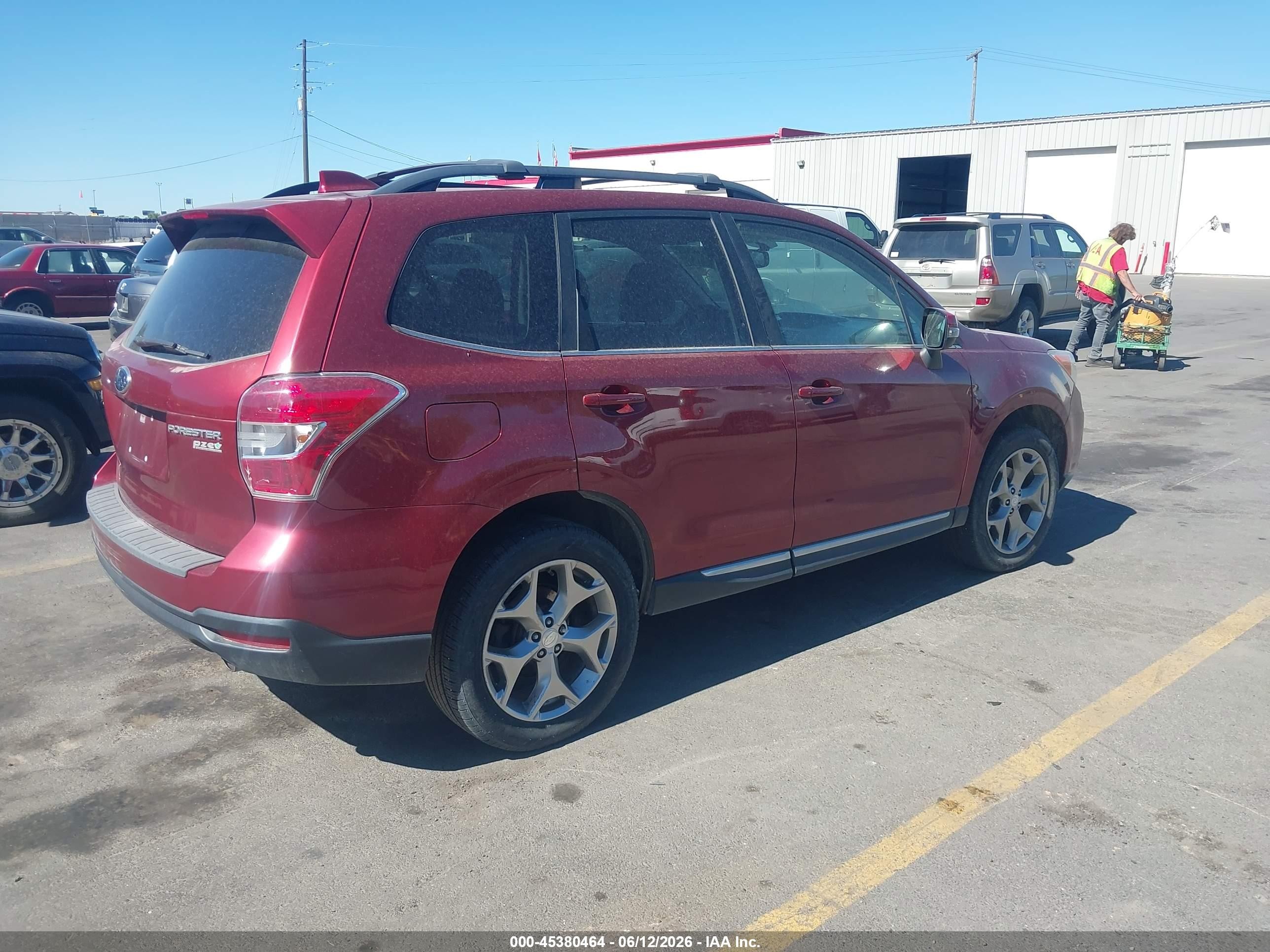 2016 Subaru Forester 2.5i Touring Maroon vin: JF2SJAVC0GH496395