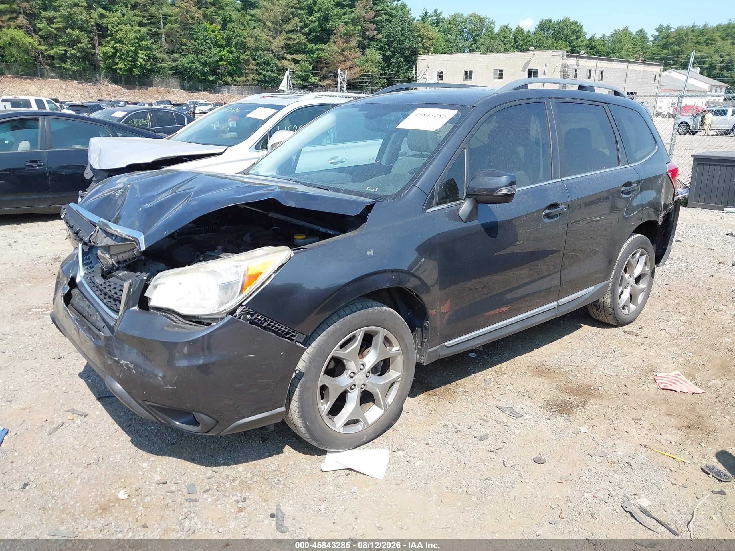 2015 Subaru Forester 2.5i Touring Черный vin: JF2SJAWC0FH505562