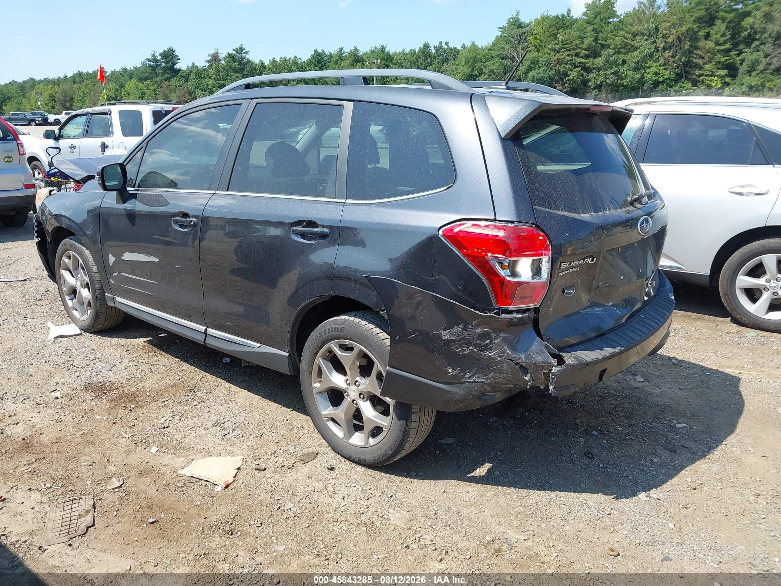 2015 Subaru Forester 2.5i Touring Черный vin: JF2SJAWC0FH505562