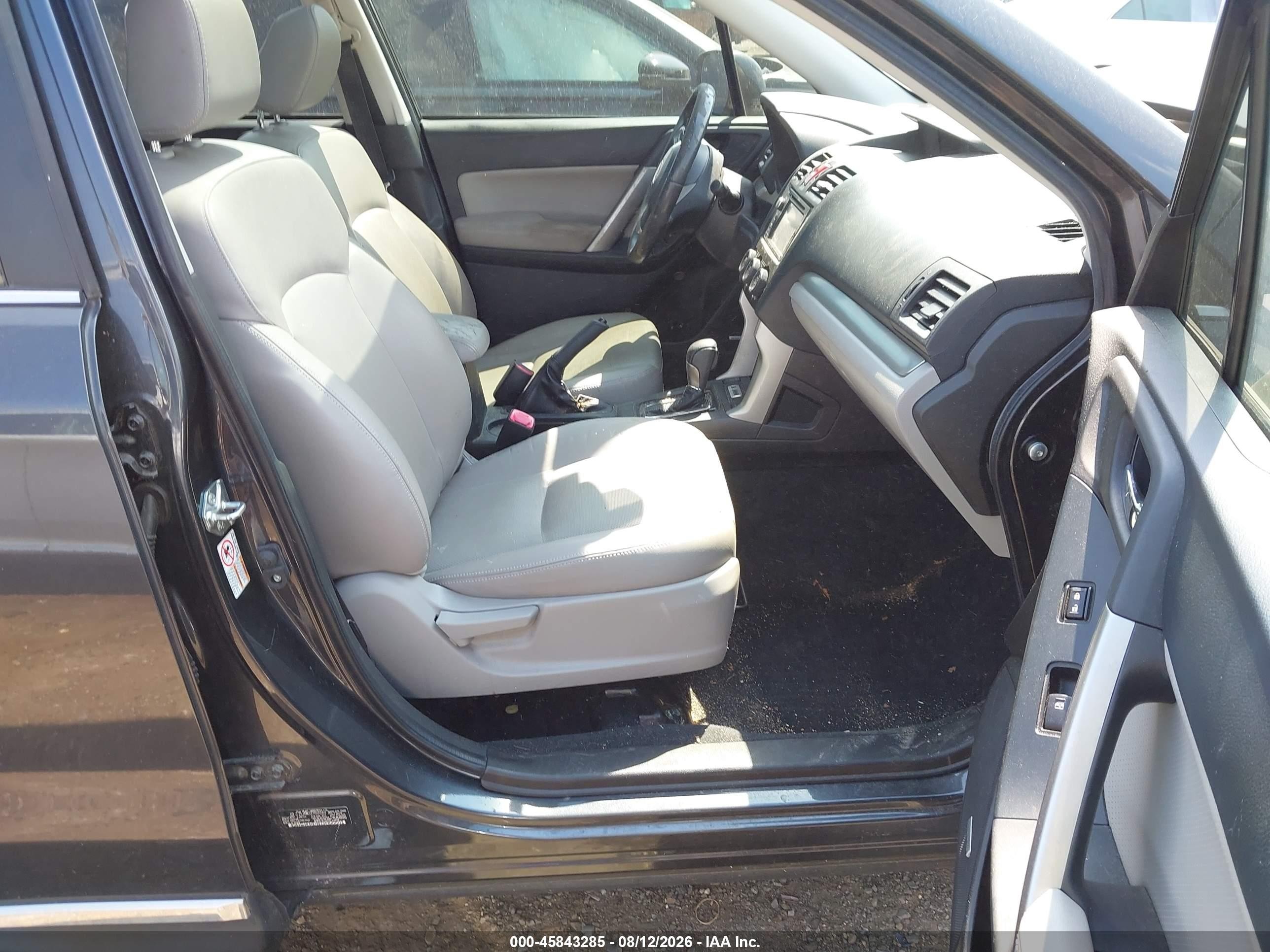 2015 Subaru Forester 2.5i Touring Черный vin: JF2SJAWC0FH505562